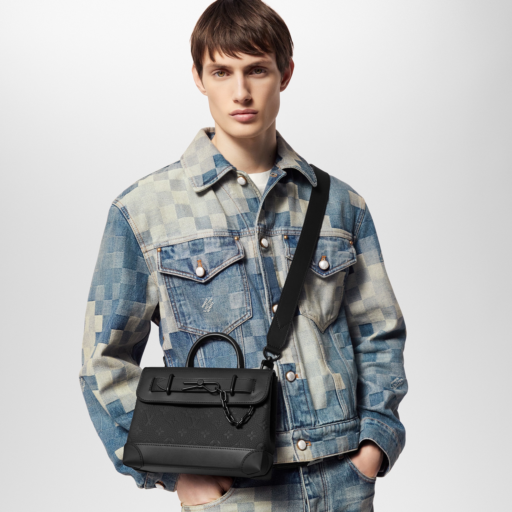 Steamer PM Monogram Taurillon Leather in Men