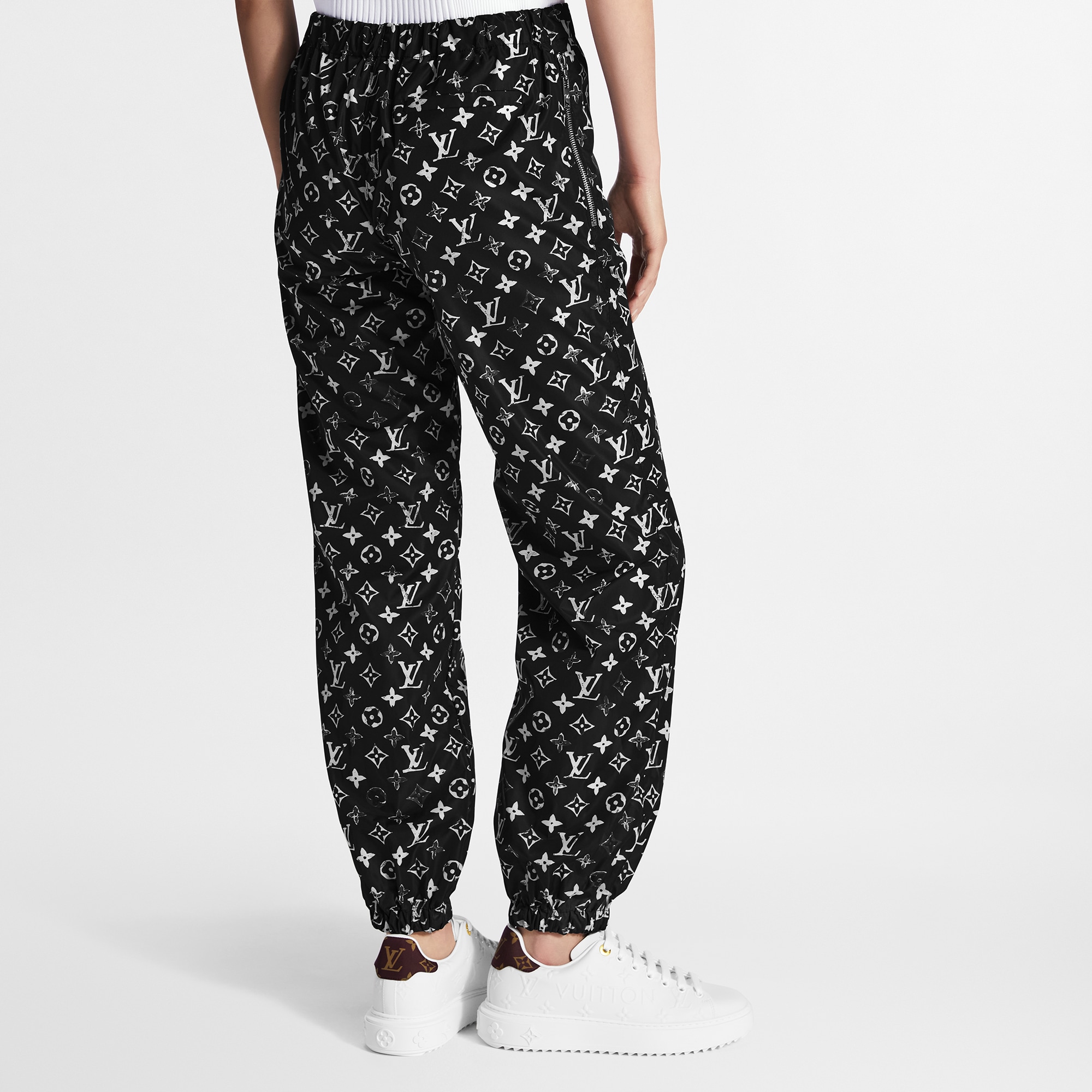 Stencil-effect Monogram Jogging Pants  in Women