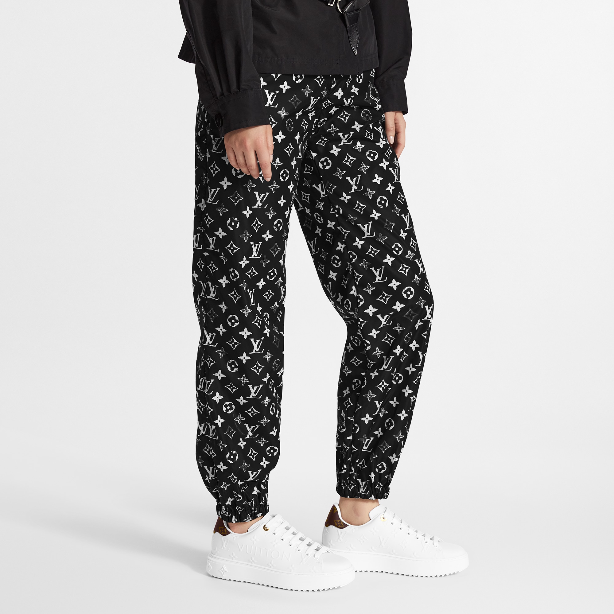 Stencil-effect Monogram Jogging Pants  in Women