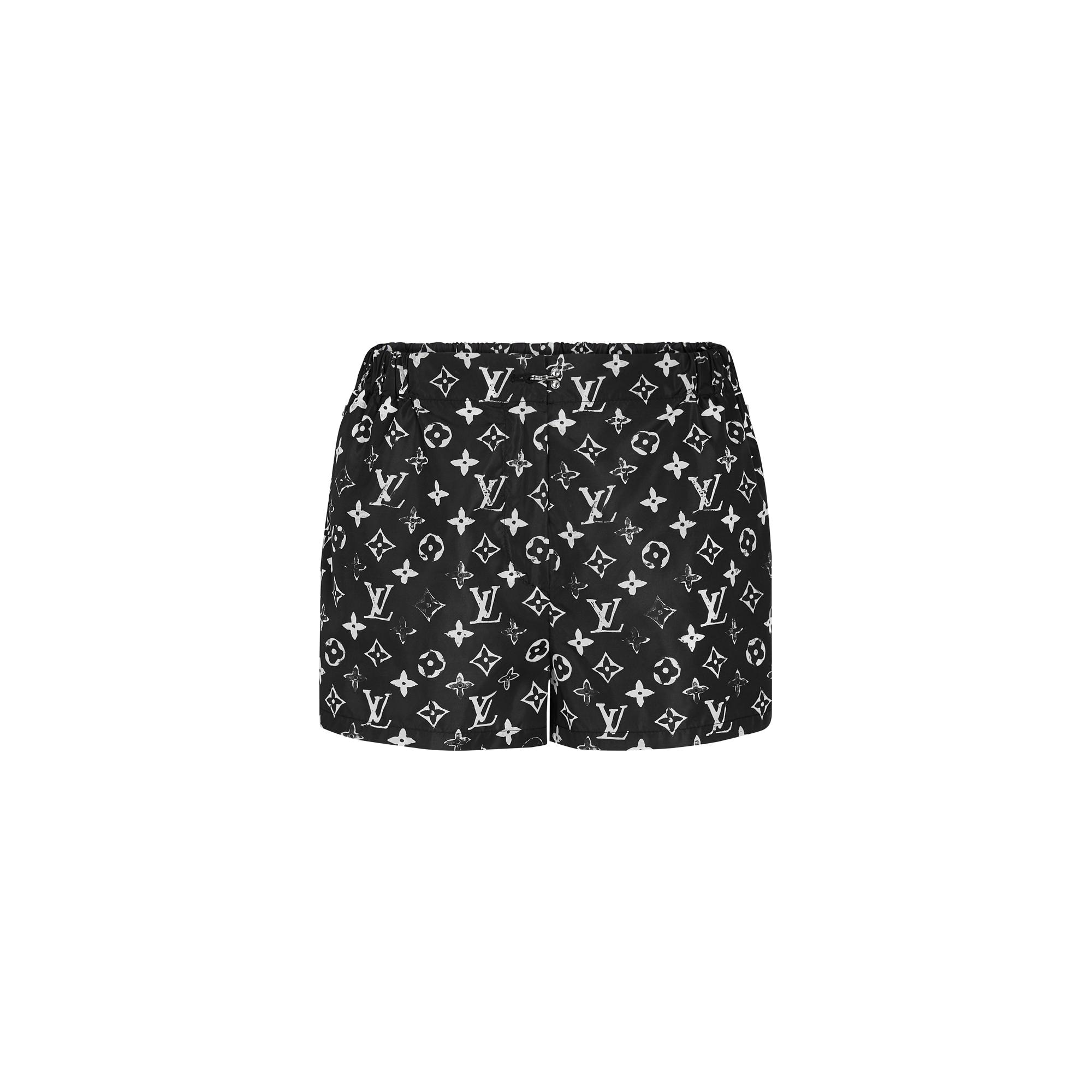 Stencil-effect Monogram Shorts  in Women