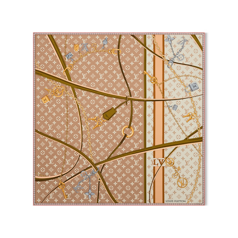 Strap And Trunk Square 70 S00 in Women's Accessories Silk Squares and Bandeaus collections by Louis Vuitton (Product zoom)