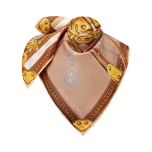 Strap And Trunk Square 90 S00 in Women's Accessories Silk Squares and Bandeaus collections by Louis Vuitton (Product zoom)