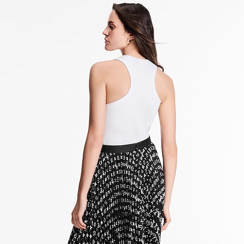 Stripe Accent Monogram Pleated Skirt in Women's Ready to Wear Skirts and Shorts collections by Louis Vuitton (Product zoom)