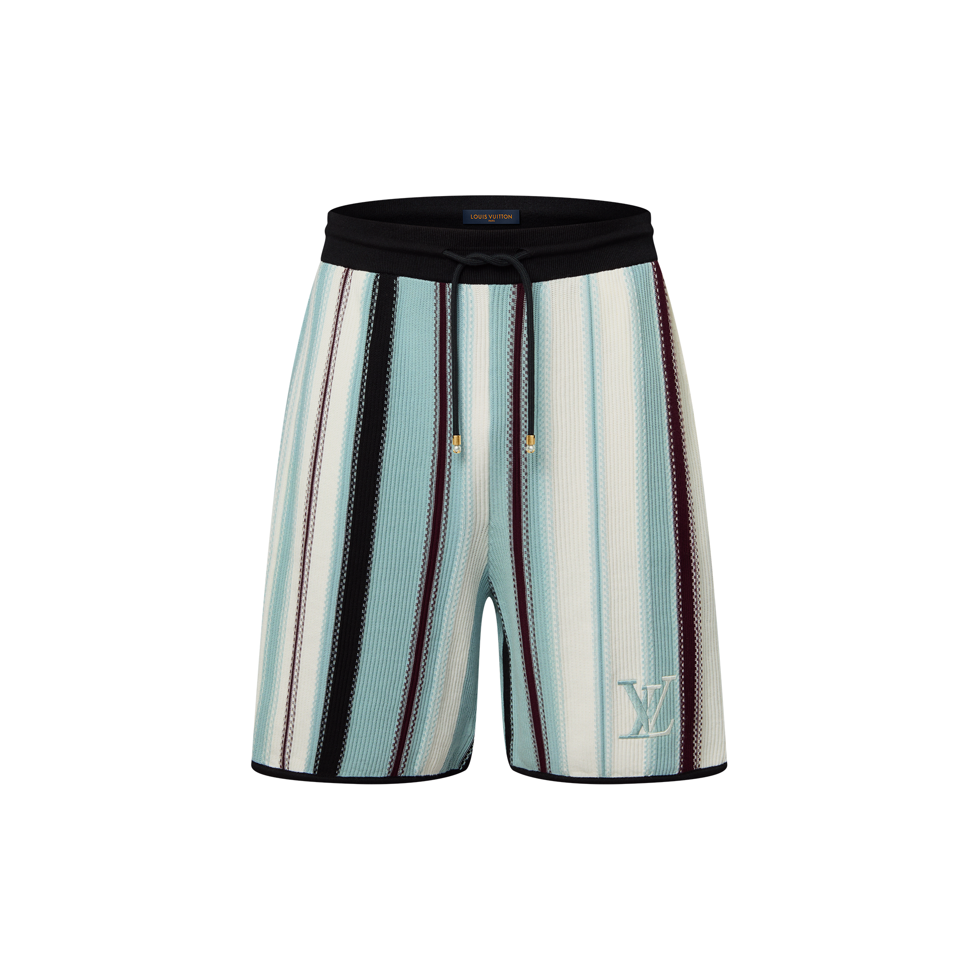 Striped Crochet Shorts  in Men