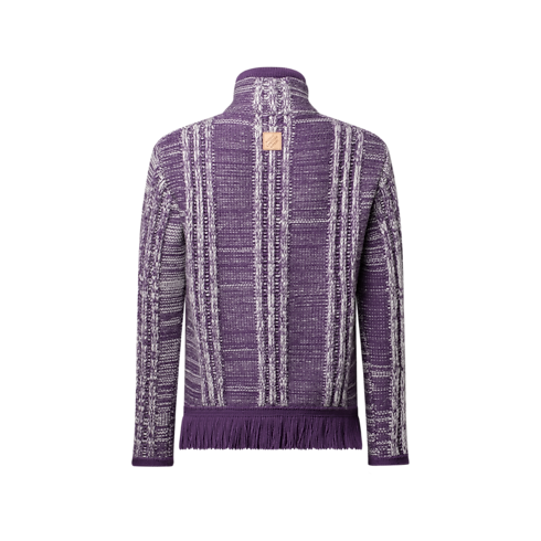 Striped Jacquard Half-Zip Sweater in Men's Ready to Wear All Ready-To-Wear collections by Louis Vuitton (Product zoom)