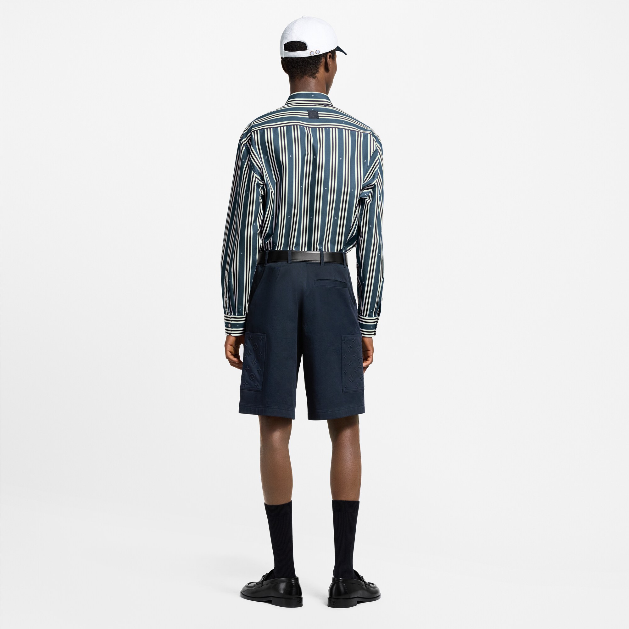Striped Oversized Shirt  in Men