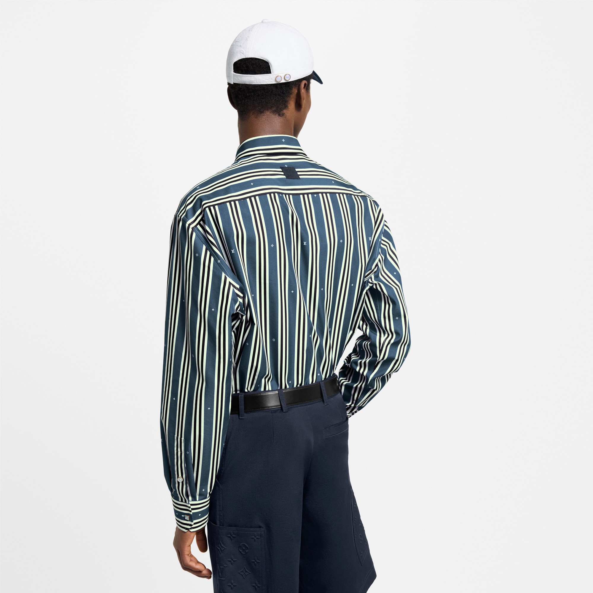 Striped Oversized Shirt  in Men
