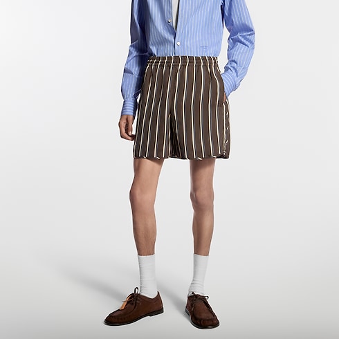 Striped Running Shorts in Men's Ready to Wear Pants collections by Louis Vuitton (Product zoom)