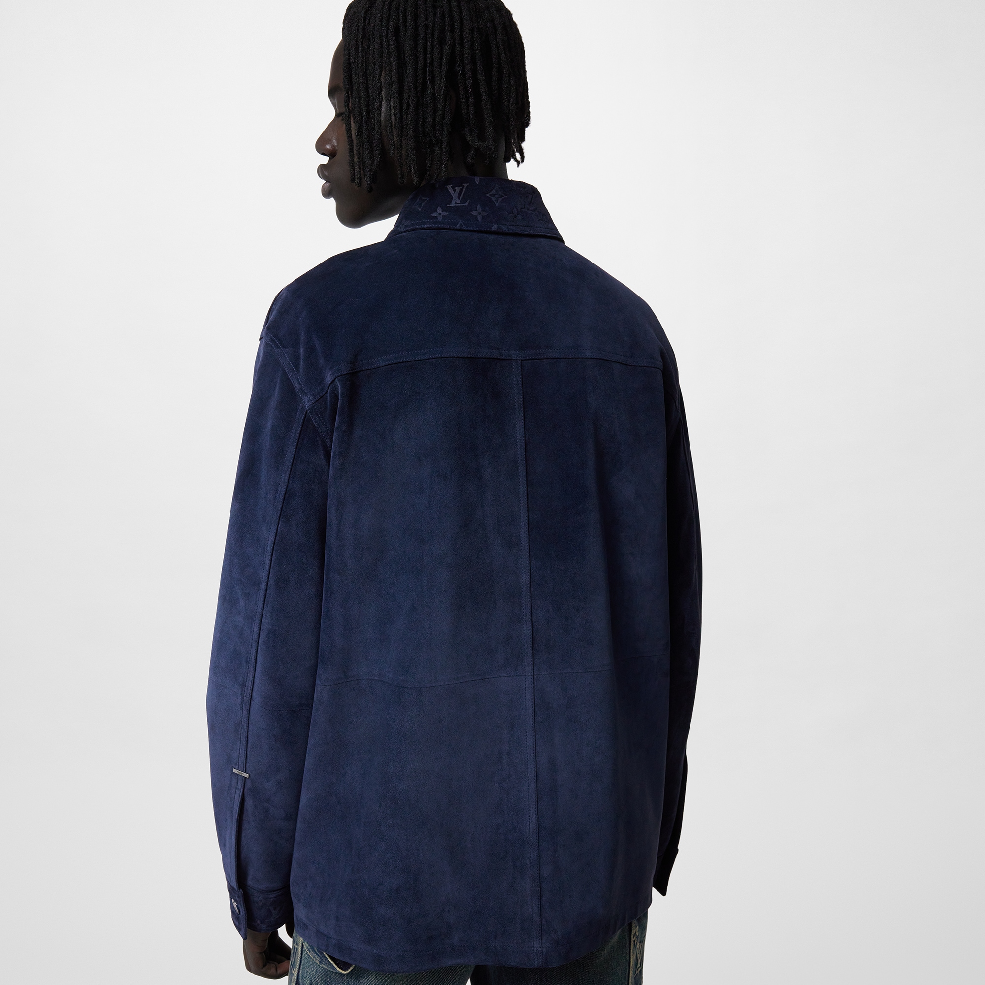 Suede Overshirt   in Men