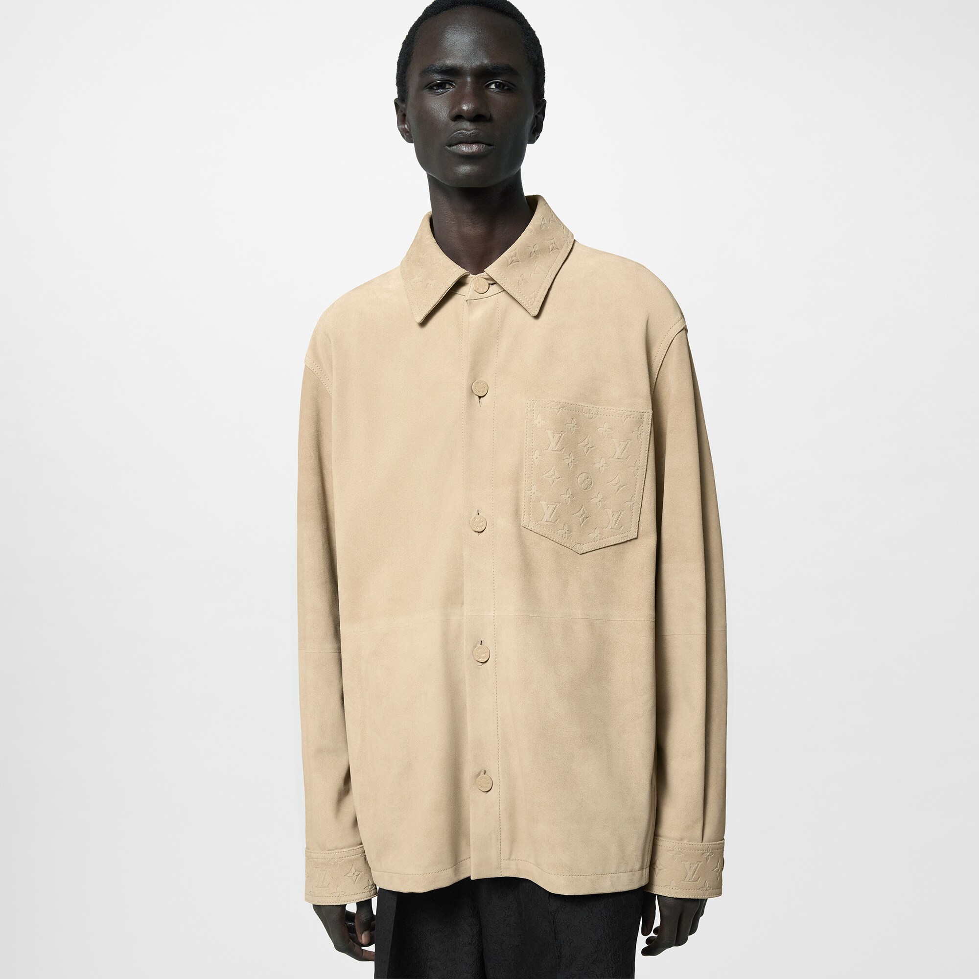 Suede Overshirt  in Men