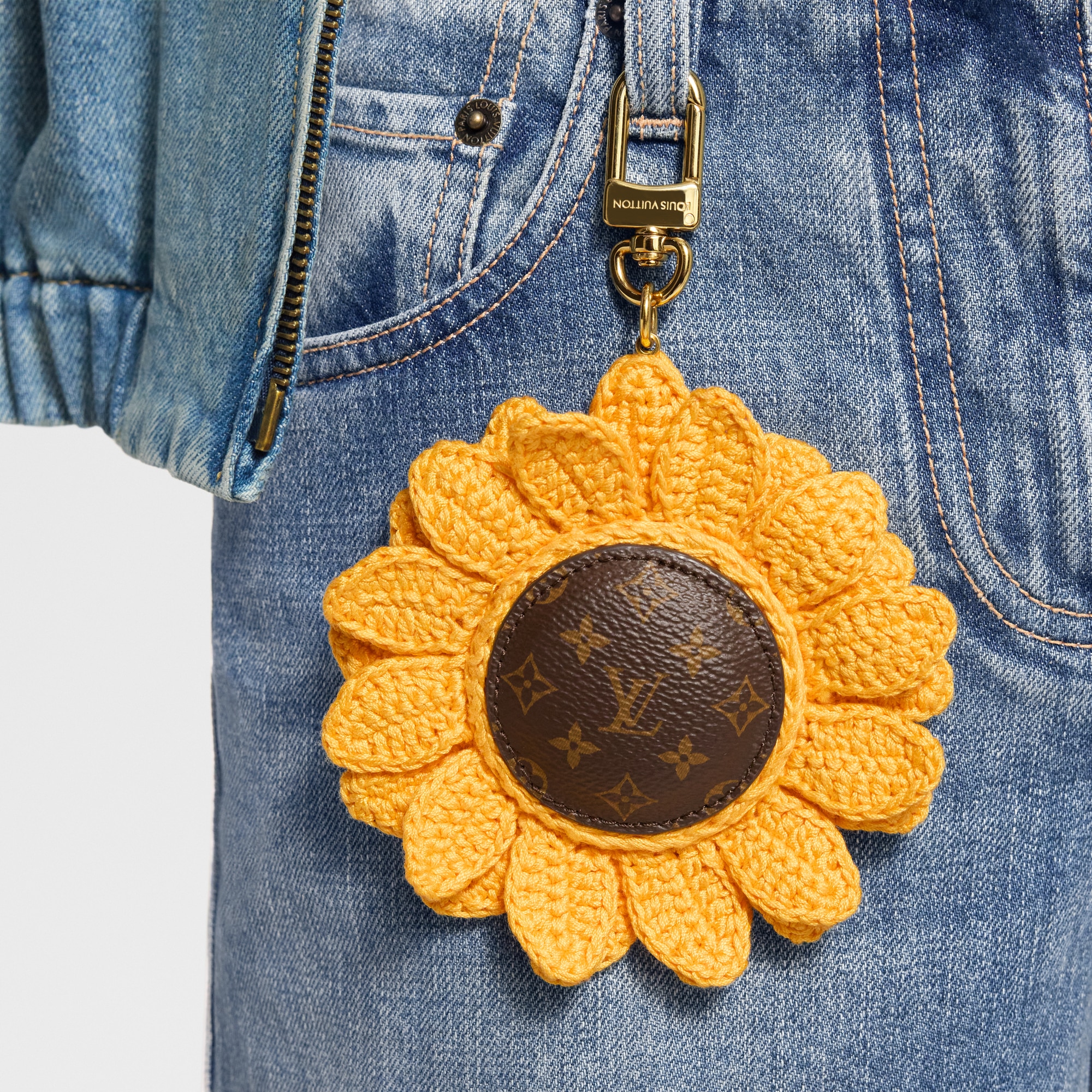 Sunflower Crochet Bag Charm S00 in Women