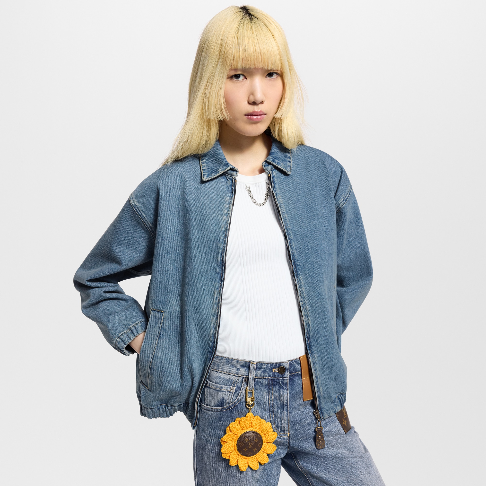 Sunflower Crochet Bag Charm S00 in Women