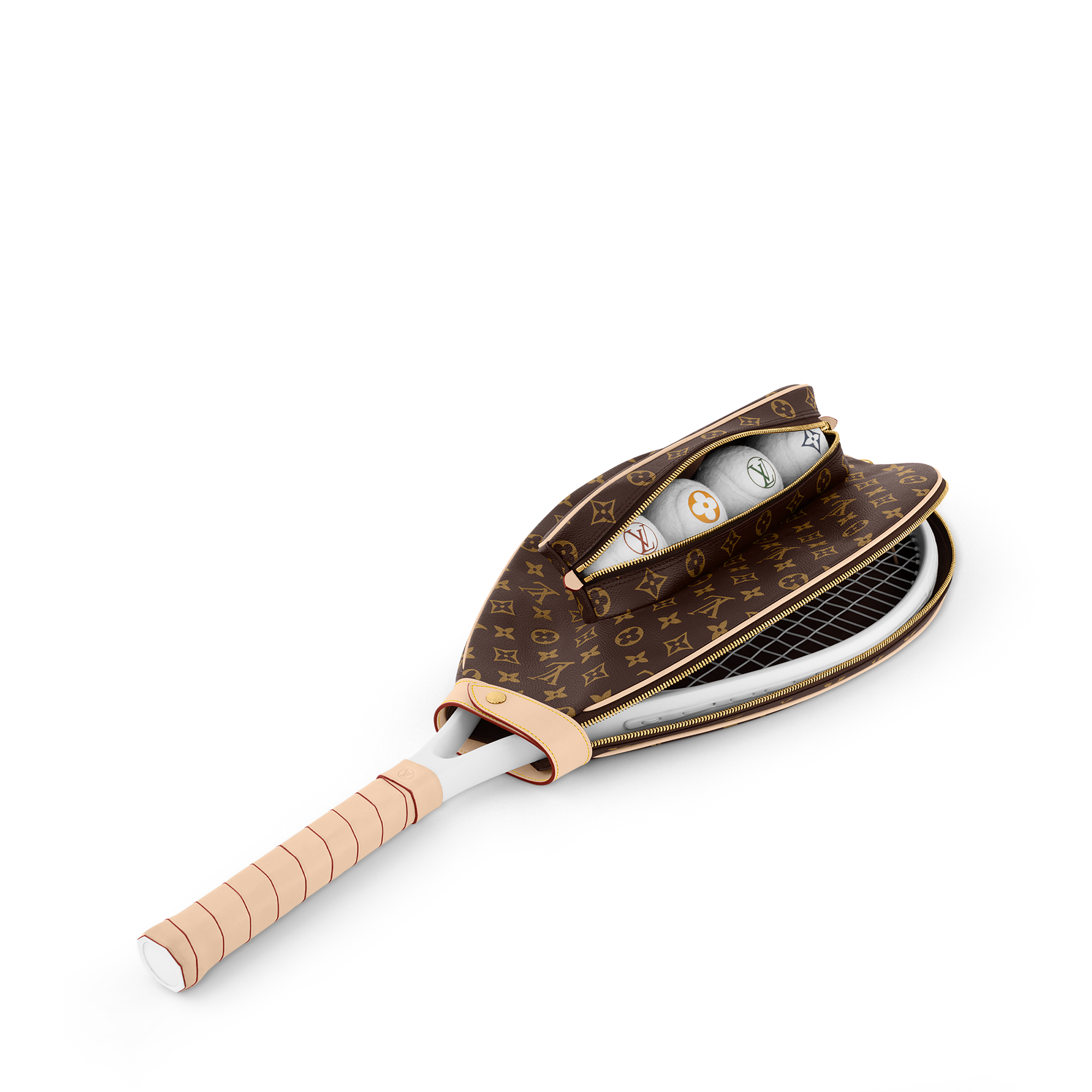 Suzanne Racket Pouch Monogram Canvas in Trunks, Travel and Home