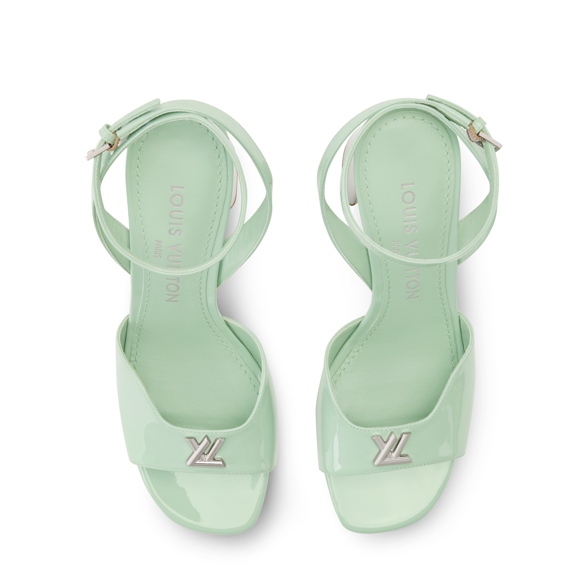 Louis Vuitton Sandals 2023-24FW GREEN Leather sandal Louis Vuitton Green size 7 US in Leather  main image 2
