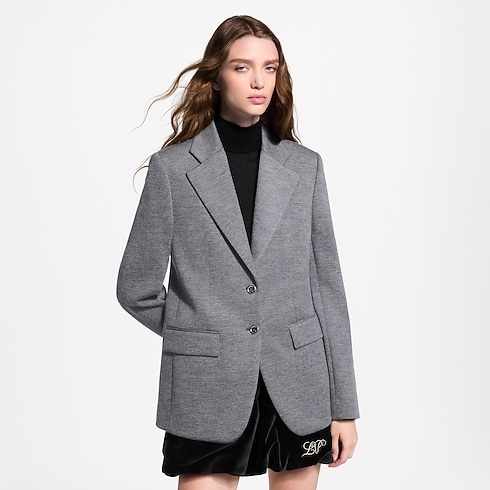 Tailored Flannel Jacket in Women's Ready-to-Wear Coats and Jackets collections by Louis Vuitton (Product zoom)