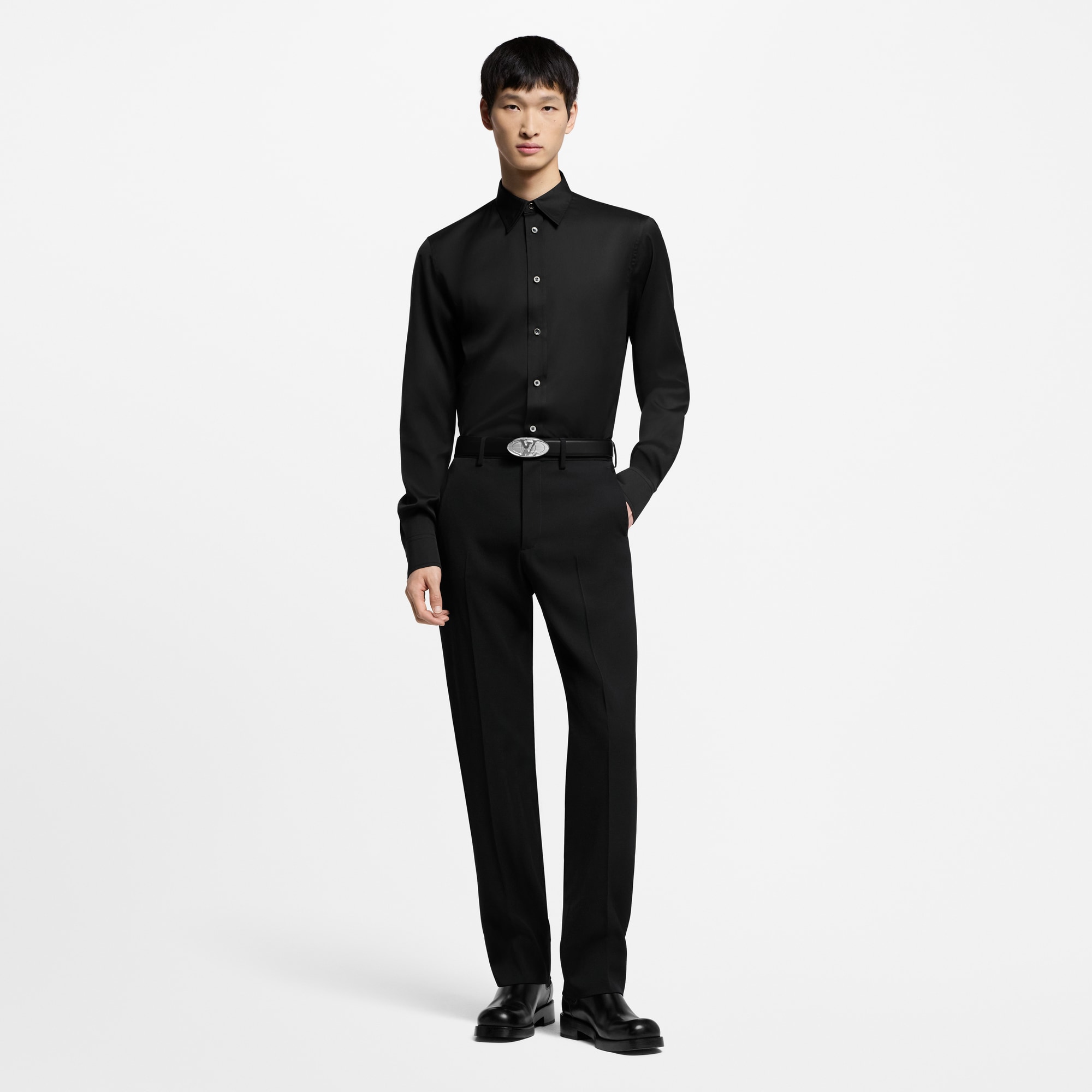 Tailored Wool Cigarette Pants  in Men