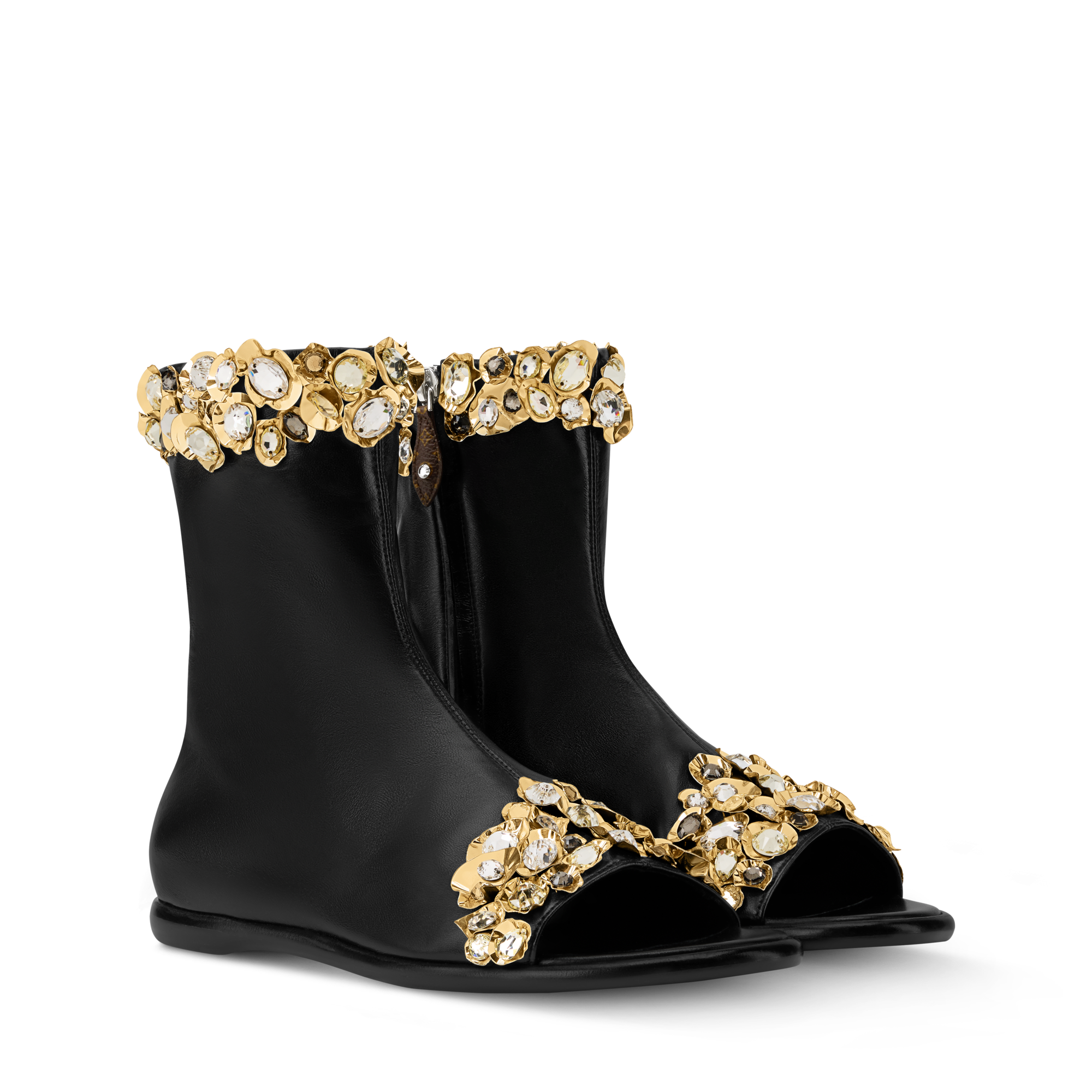 Talisman Open Toe Flat Ankle Boot  in Women