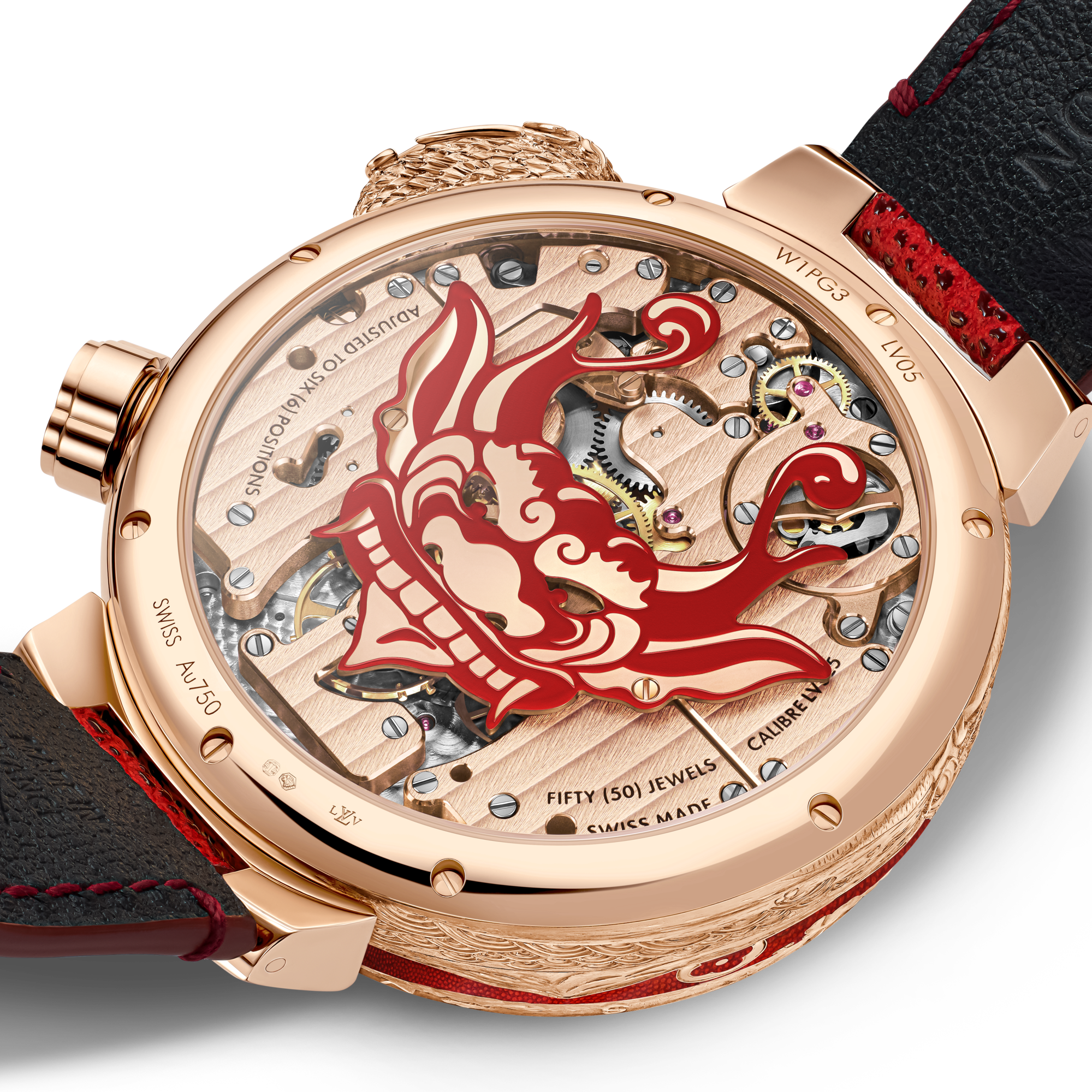 Tambour Bushido Automata, Manual, 46.8 mm, Rose Gold   in Watches