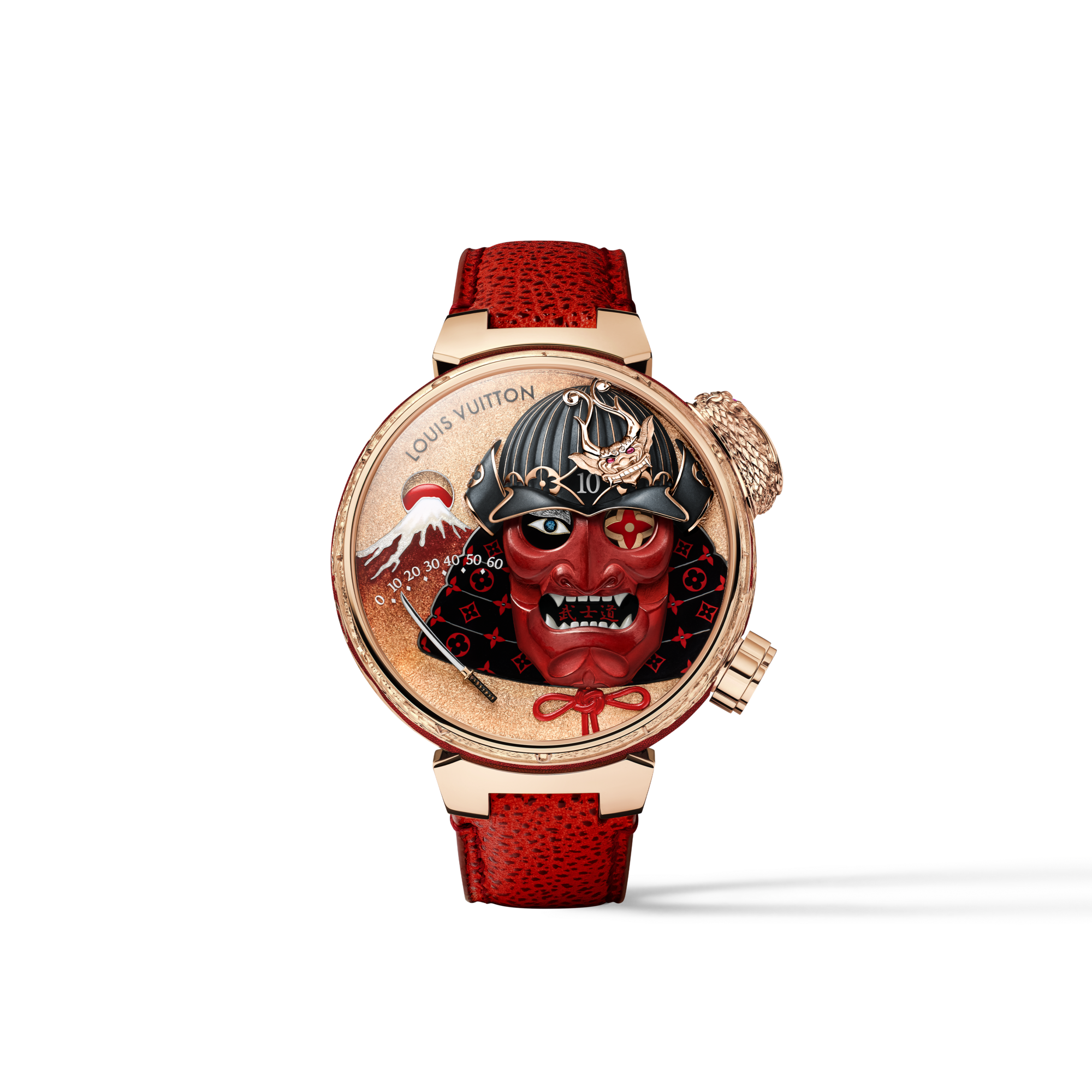 Tambour Bushido Automata, Manual, 46.8 mm, Rose Gold   in Watches