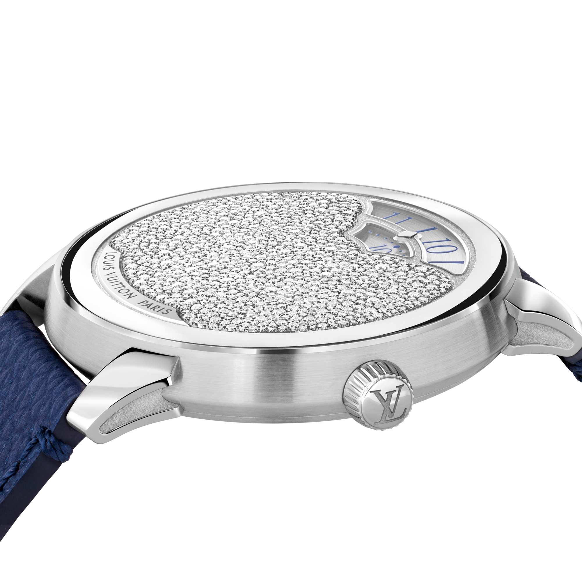 Tambour Convergence, Automatic, 37mm, Platinum and diamonds  in Watches