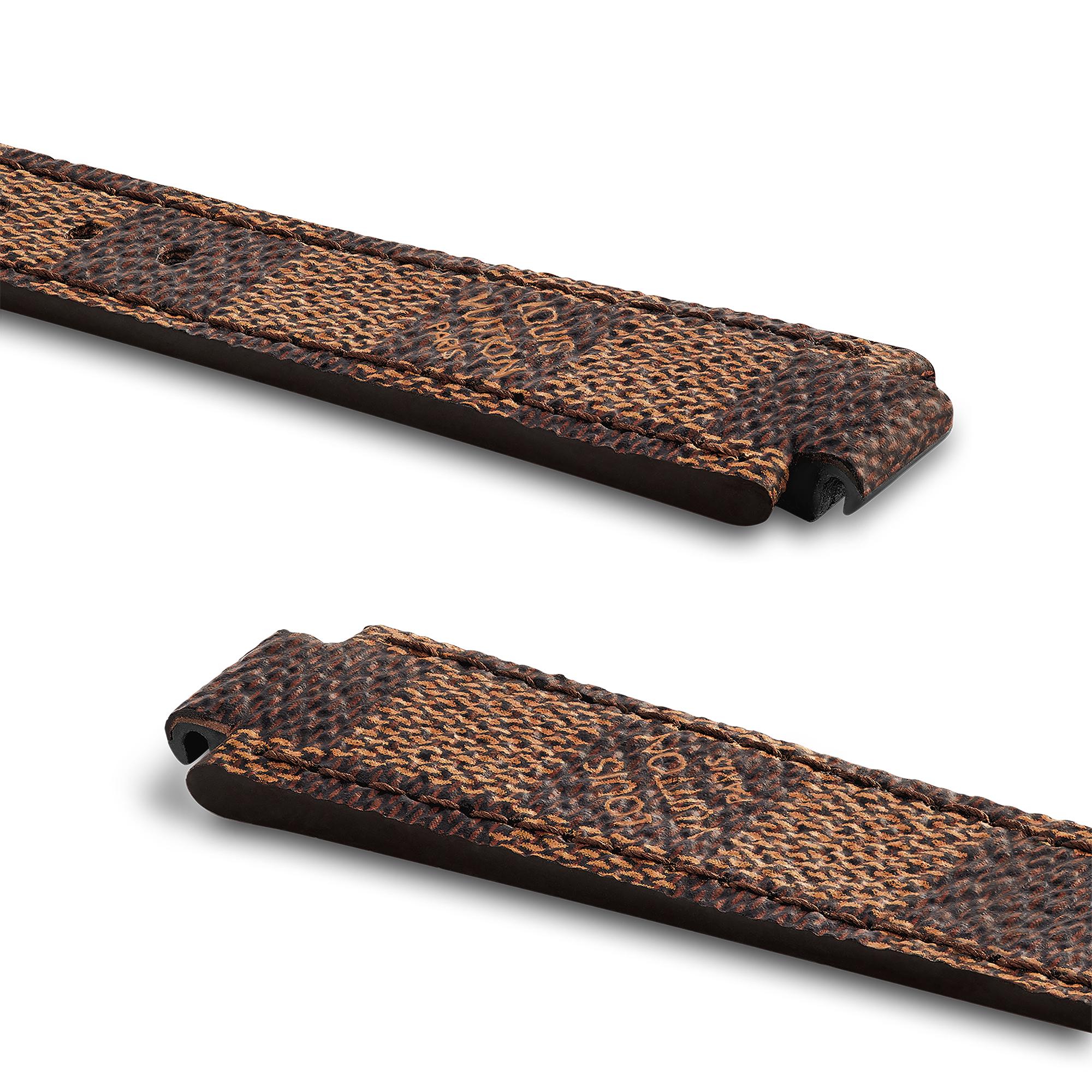 Tambour Damier Ebene Canvas Strap  in Women