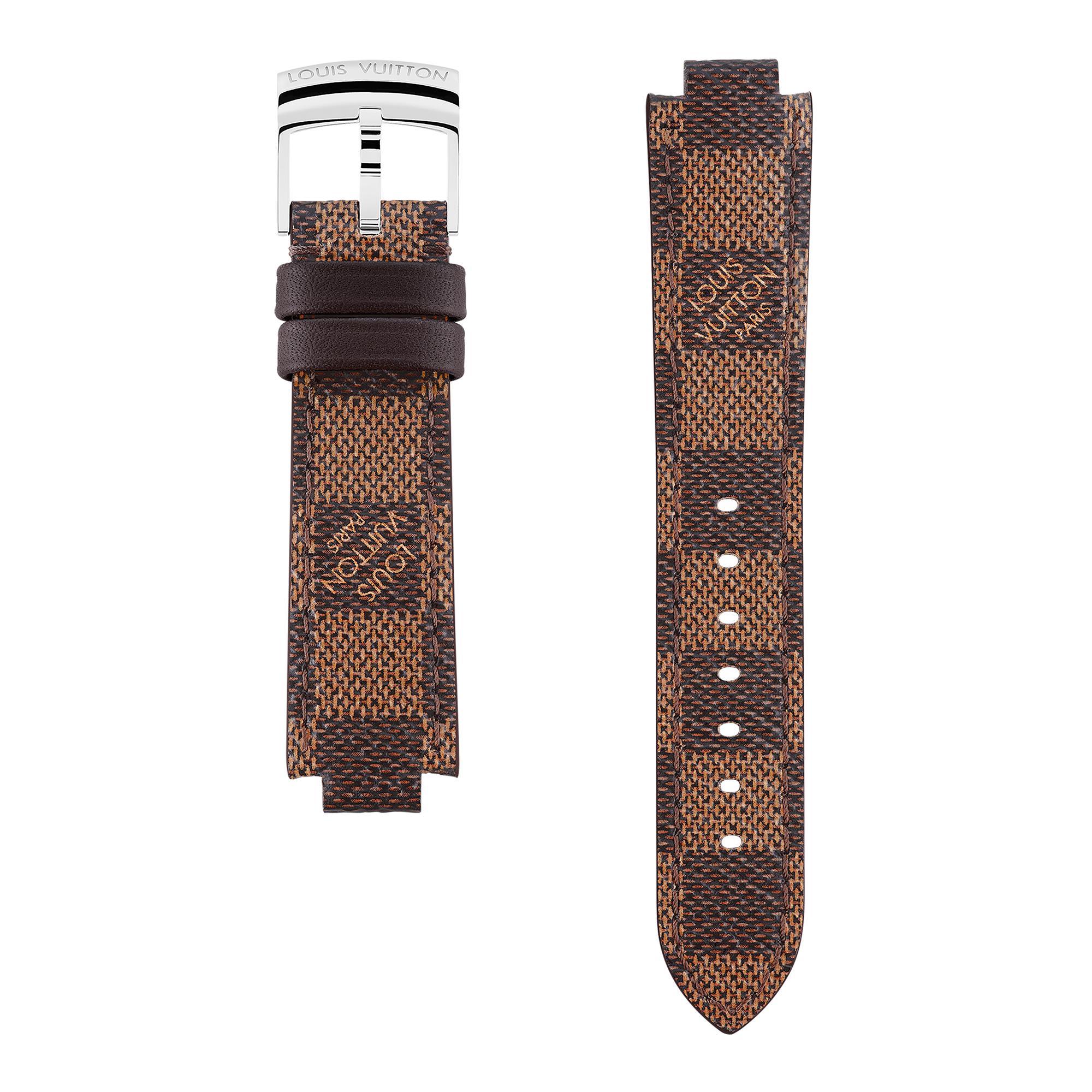 Tambour Damier Ebene Canvas Strap  in Women