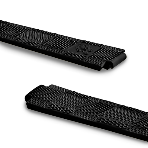 Tambour Damier Rubber Strap in Les Extraordinaires's Watchmaking Accessories collections by Louis Vuitton (Product zoom)