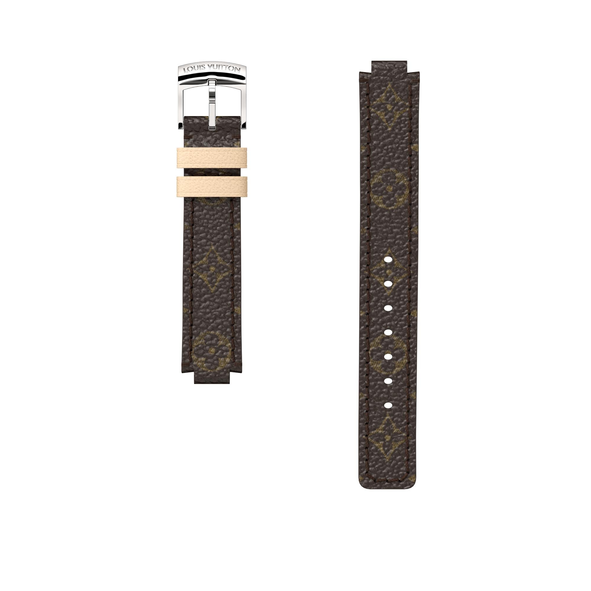 Tambour Monogram Canvas Strap  in Watches