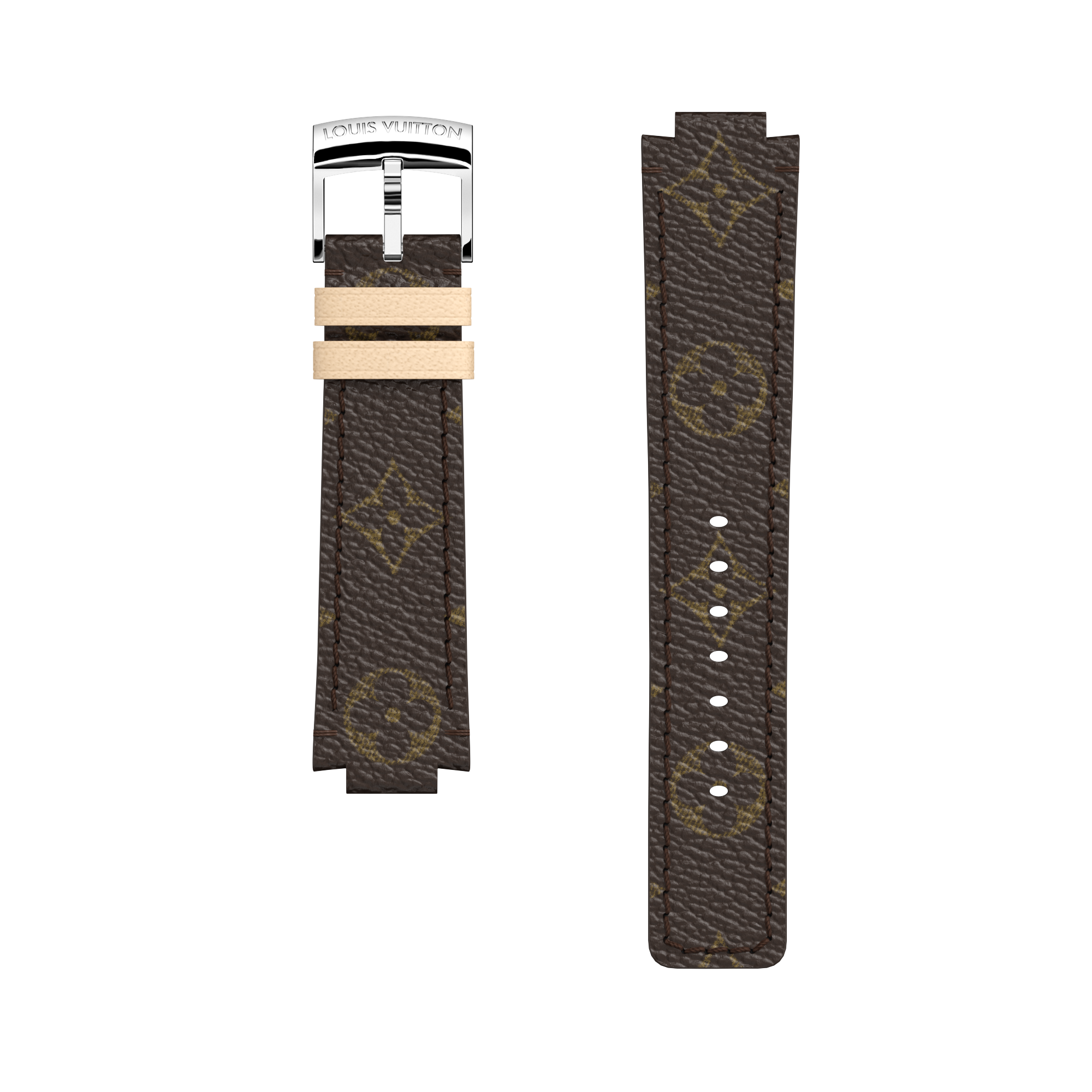Tambour Monogram Canvas Strap  in Watches