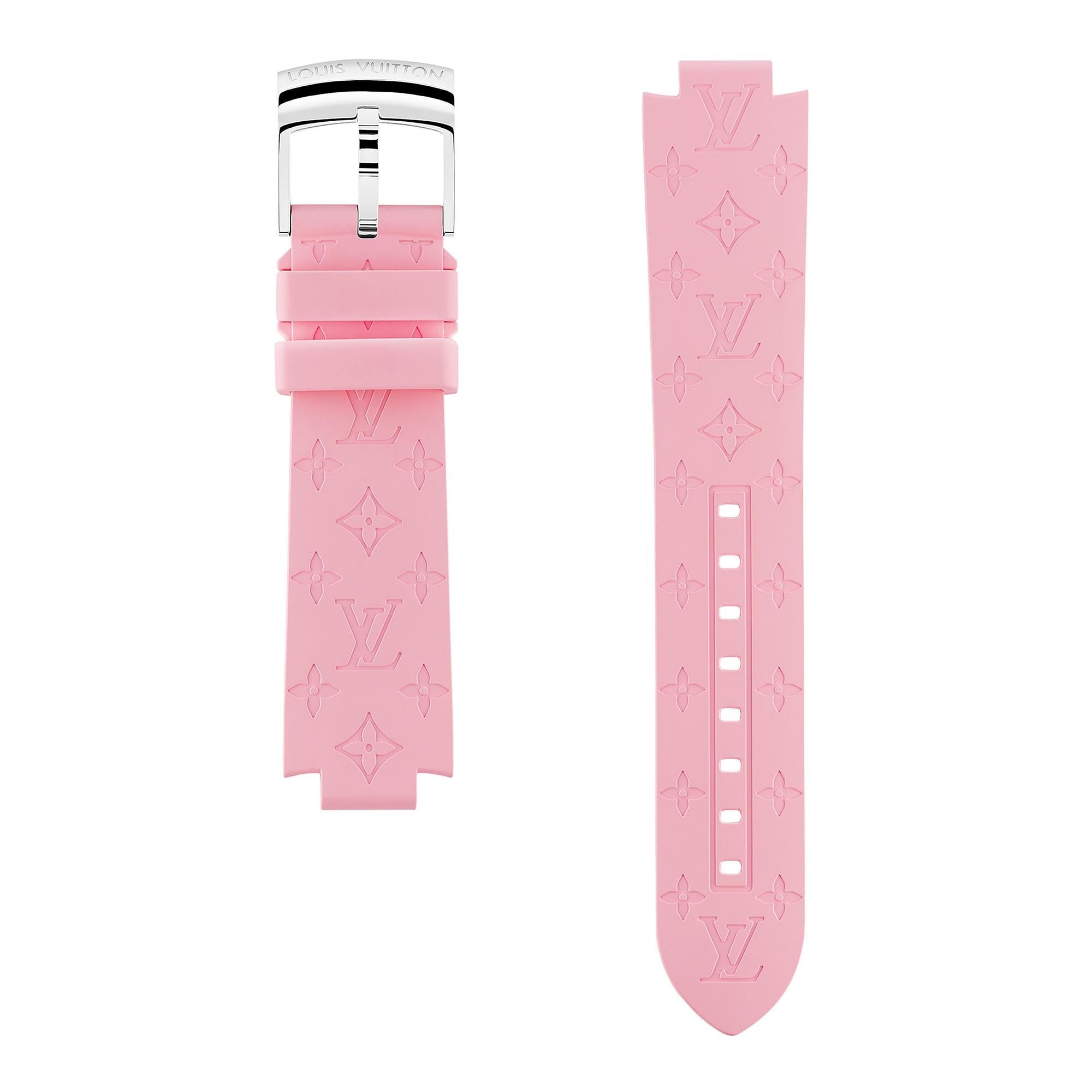 Tambour Monogram Rubber Strap  in Watches
