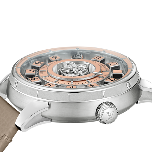Tambour Spin Time Air Flying Tourbillon, Automatic, 42.5mm, Platinum in Watches's All Watches } collections by Louis Vuitton (Product zoom)