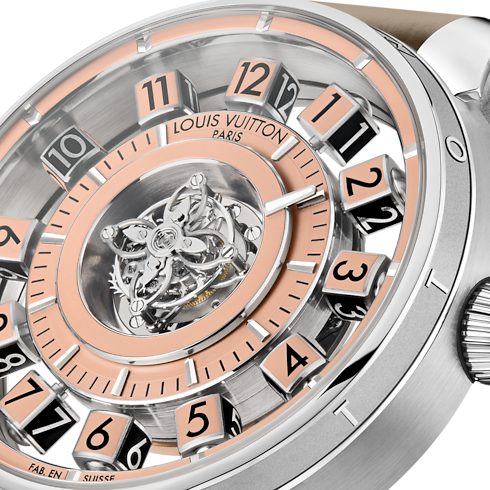 Tambour Spin Time Air Flying Tourbillon, Automatic, 42.5mm, Platinum in Watches's All Watches } collections by Louis Vuitton (Product zoom)