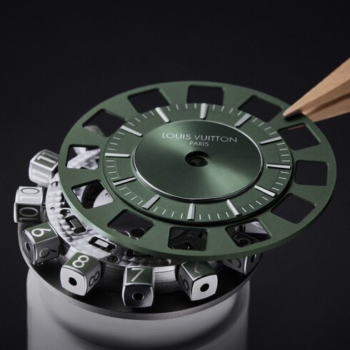 Tambour Spin Time, Automatic, 39.5mm, White gold in Watches's All Watches } collections by Louis Vuitton
