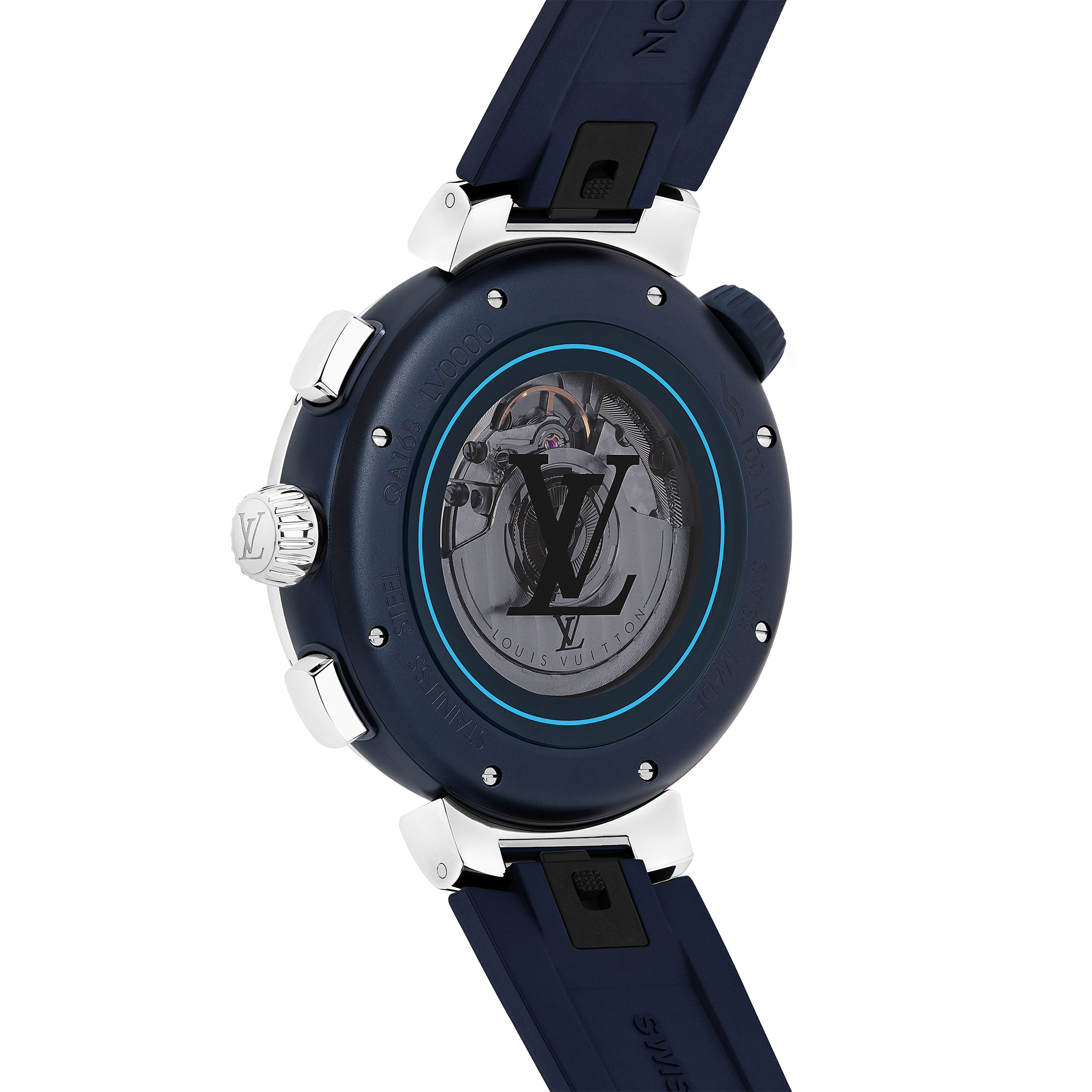 LOUIS VUITTON Tambour Street Diver QA121 Navy Dial Automatic Men\'s Watch_960018 Louis Vuitton Gives the Diver Watch a High-Fashion Makeover | GQ main image 2
