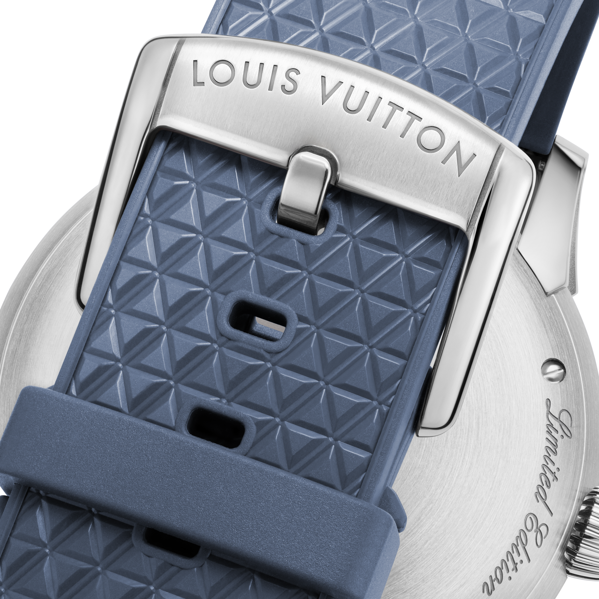 Tambour Taiko Spin Time, Automatic, 39.5mm, White gold  in Watches