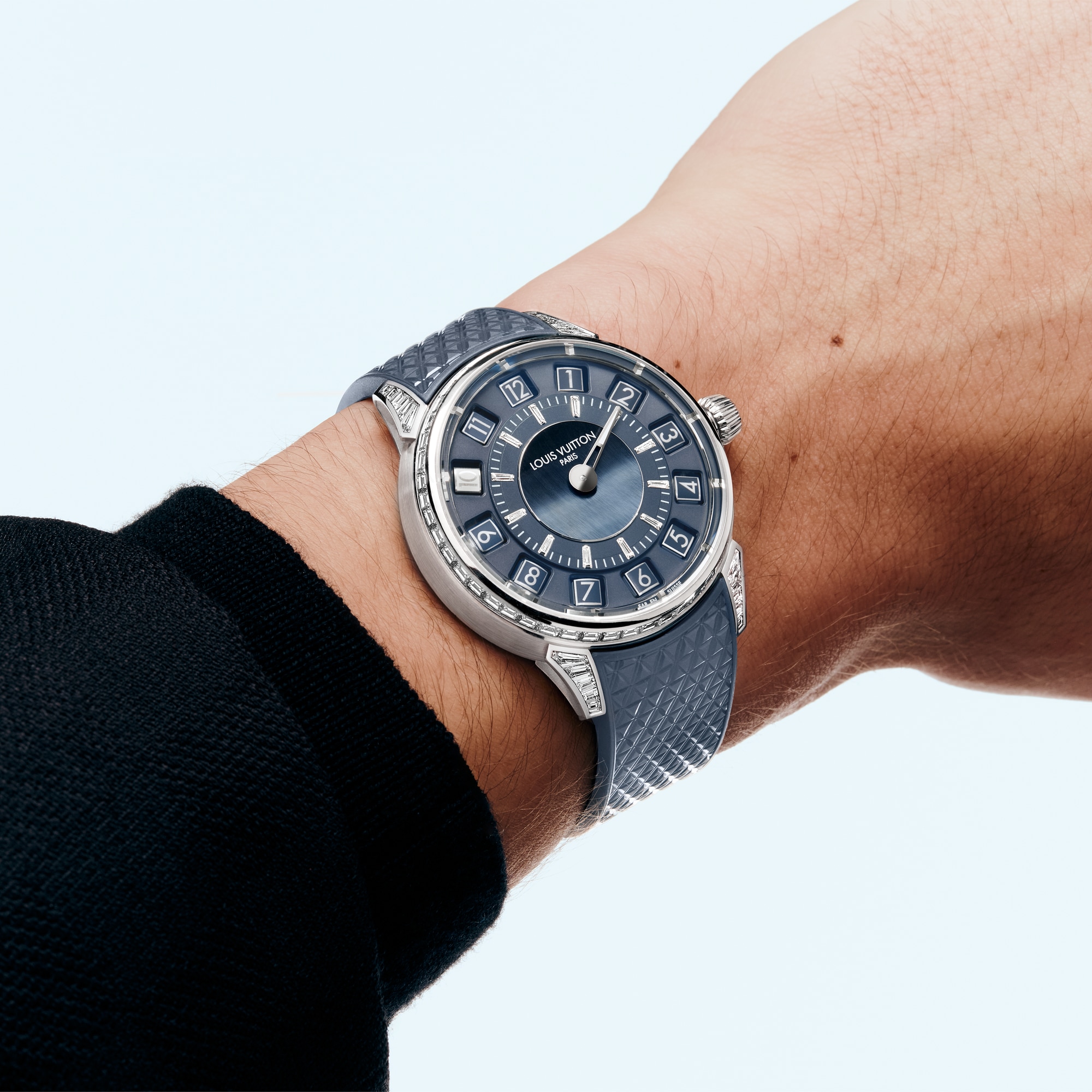 Tambour Taiko Spin Time, Automatic, 39.5mm, White gold, Hawk