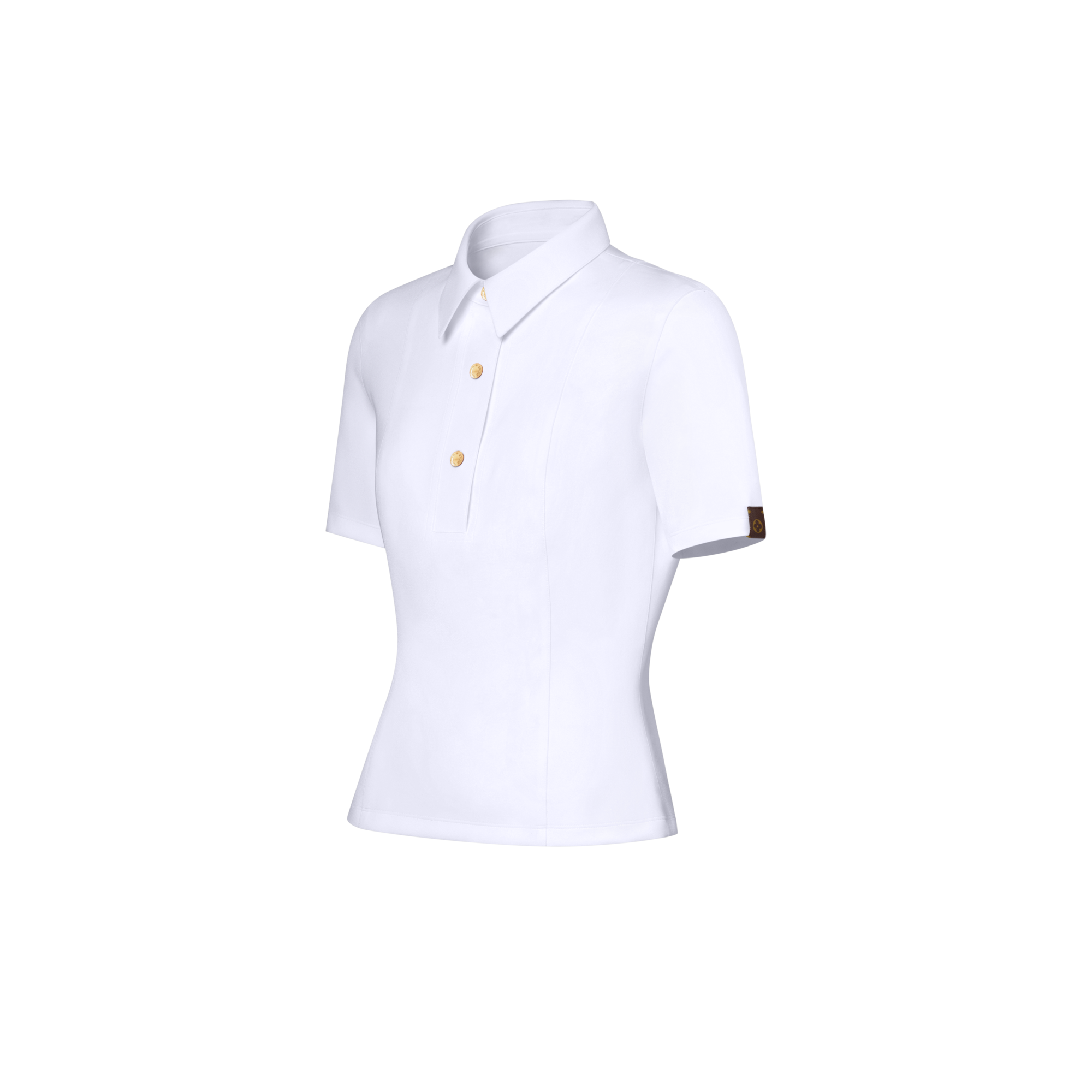 Technical Jersey Polo Top  in Women