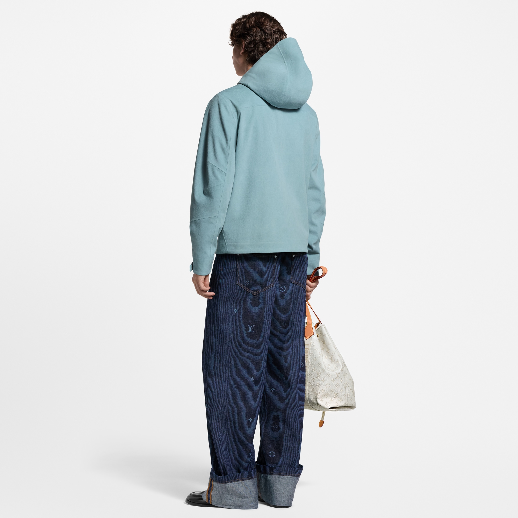 Technical Velvet Rain Jacket  in Men