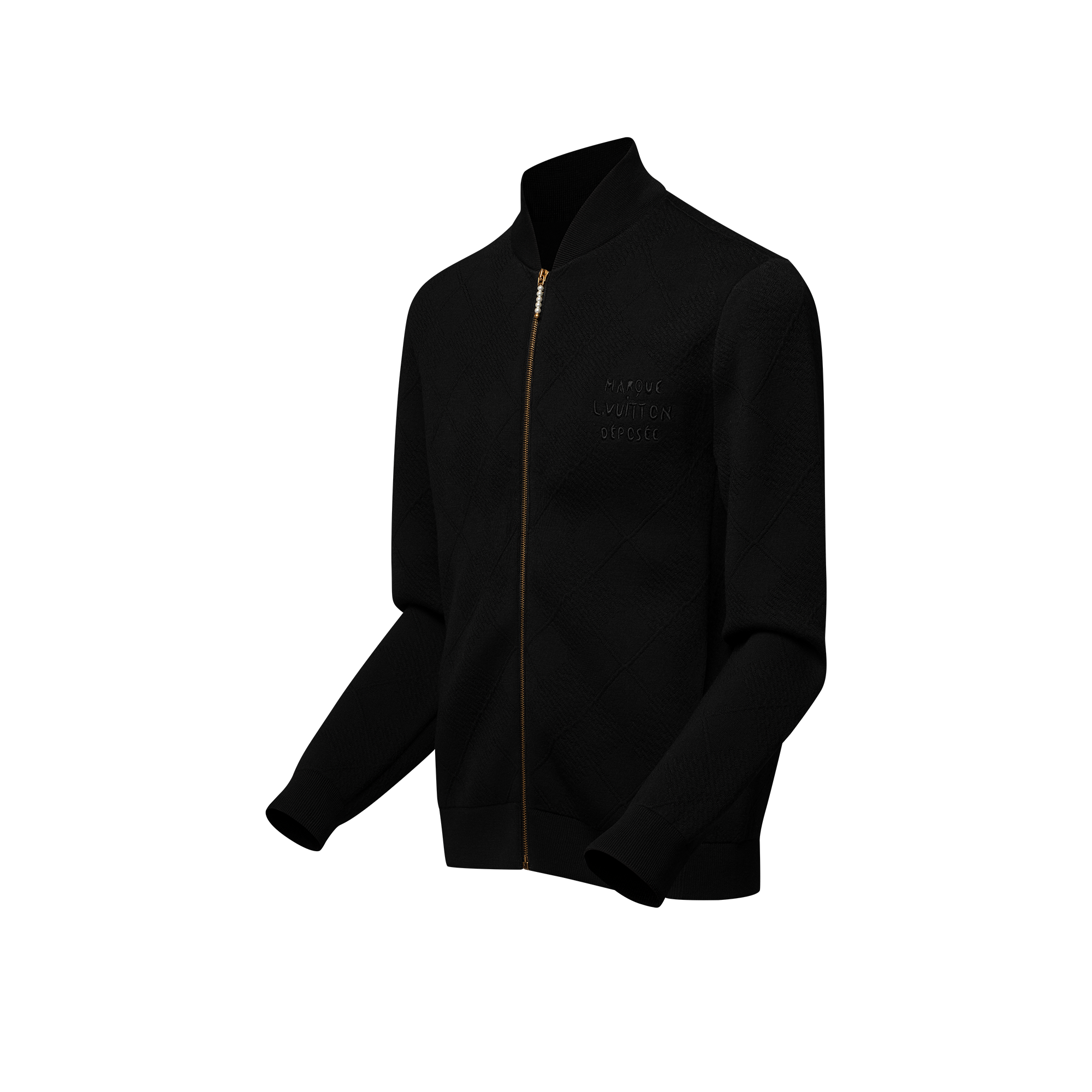 Textured Knit Wool-Blend Blouson  in Men