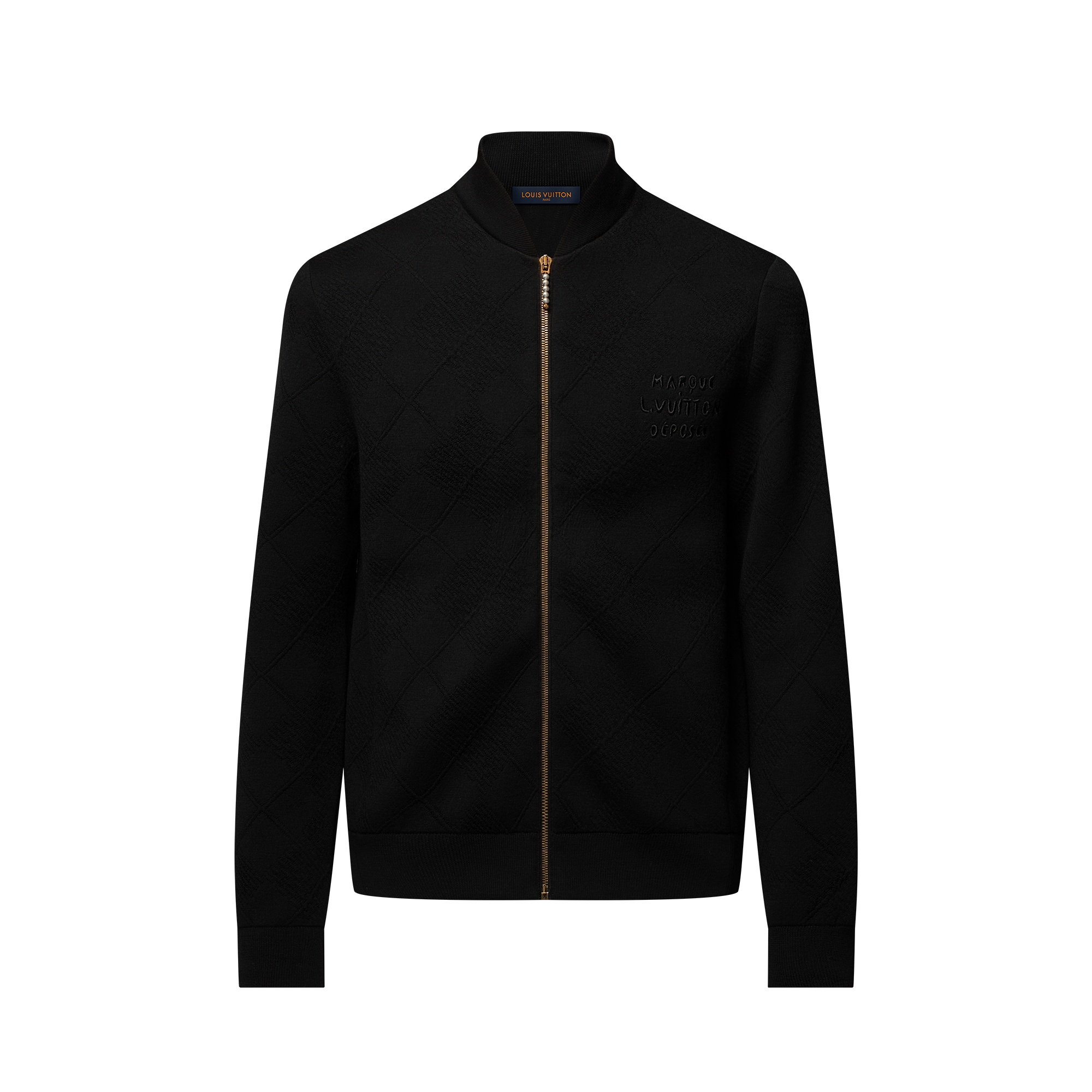 Textured Knit Wool-Blend Blouson  in Men