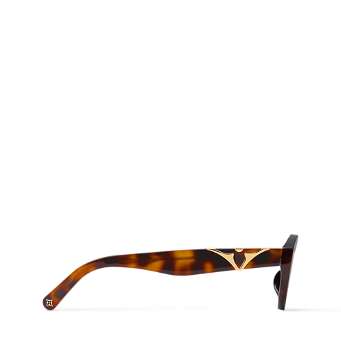 The LV Flower Oval Sunglasses side view