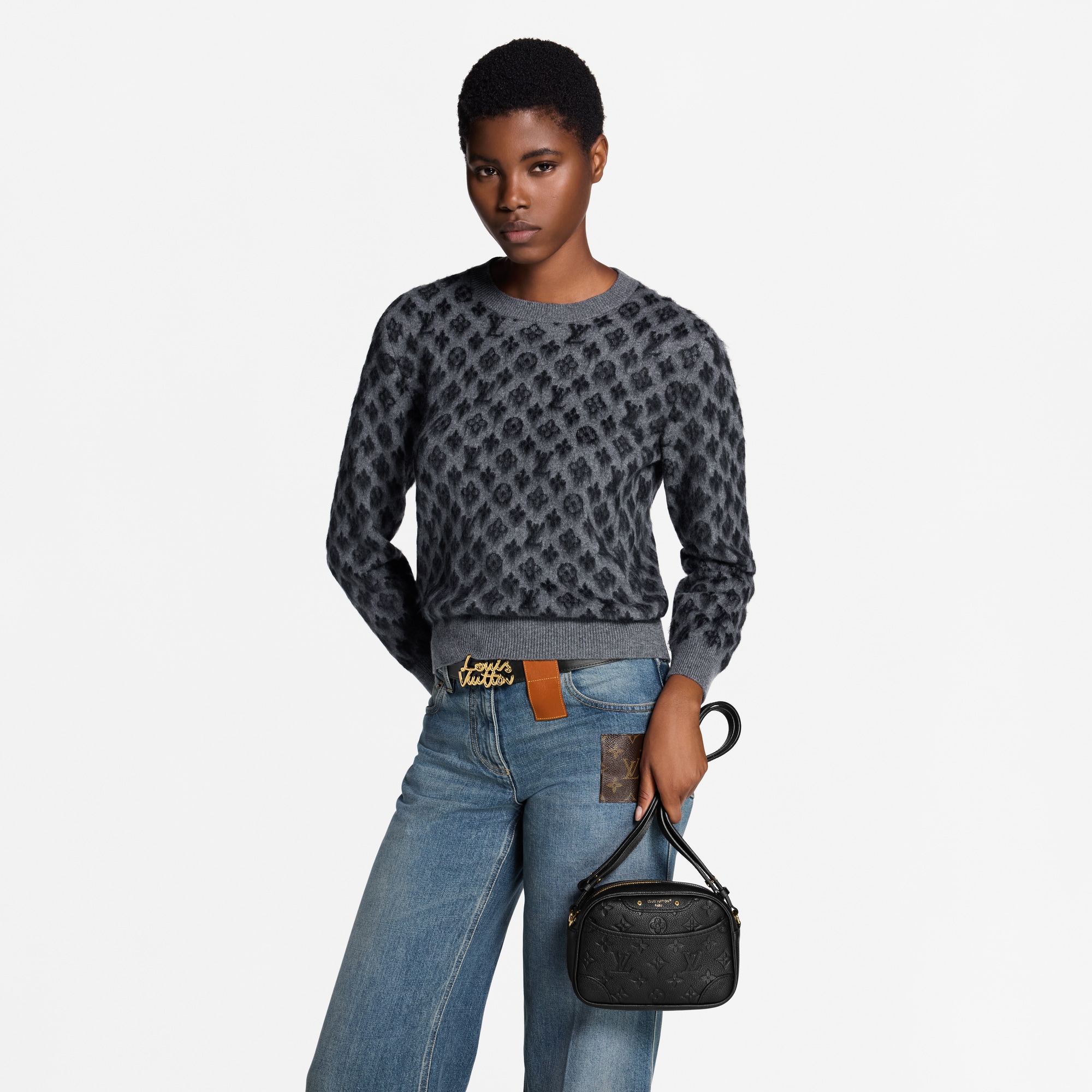 Tiny Camera Bag Monogram Empreinte Leather in Women