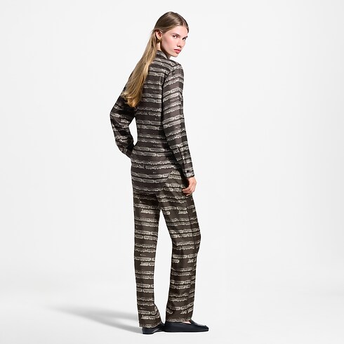 Train Print Silk Shirt in Women's Ready-to-Wear Tops and Shirts collections by Louis Vuitton (Product zoom)