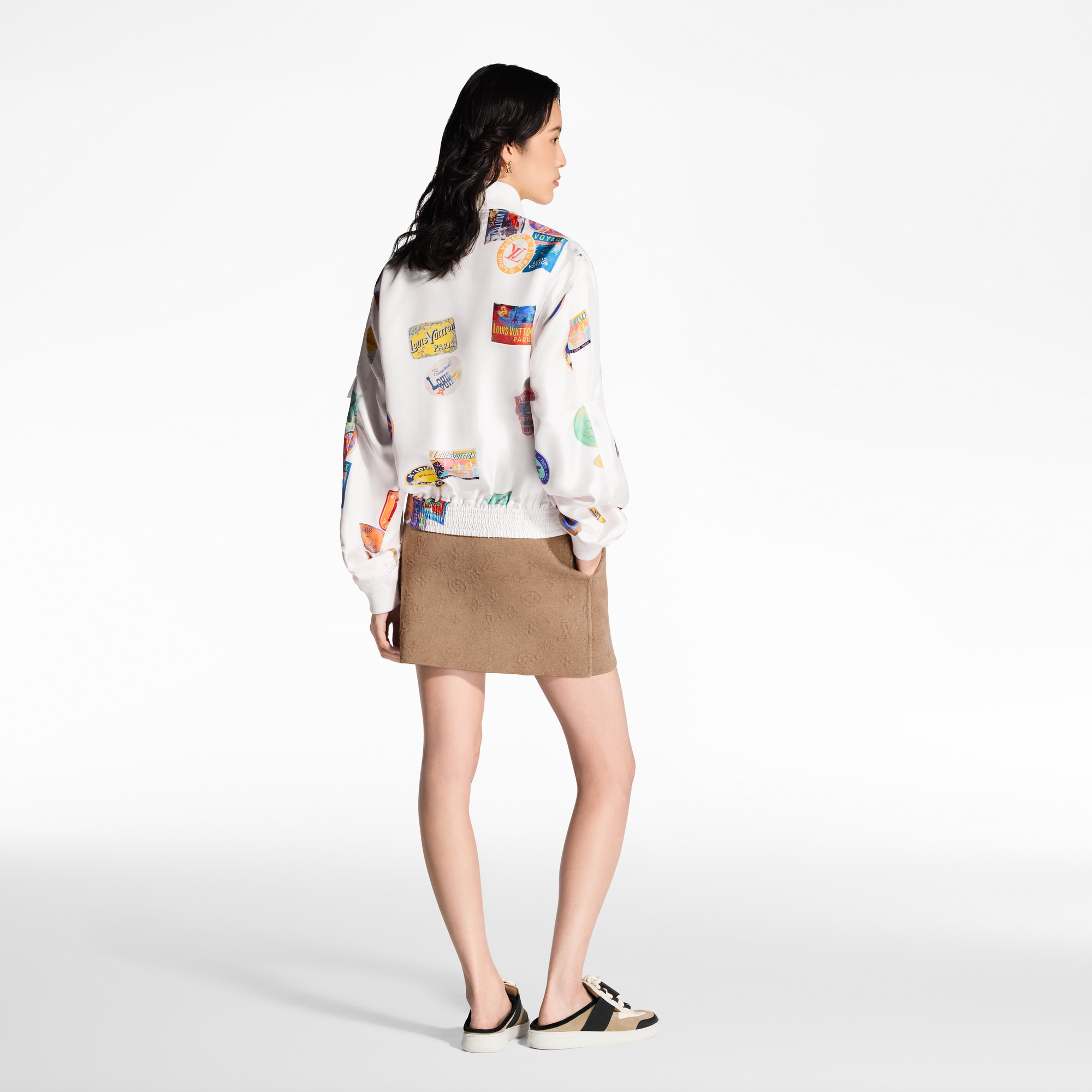 Travel Patch Bomber Jacket  in Women