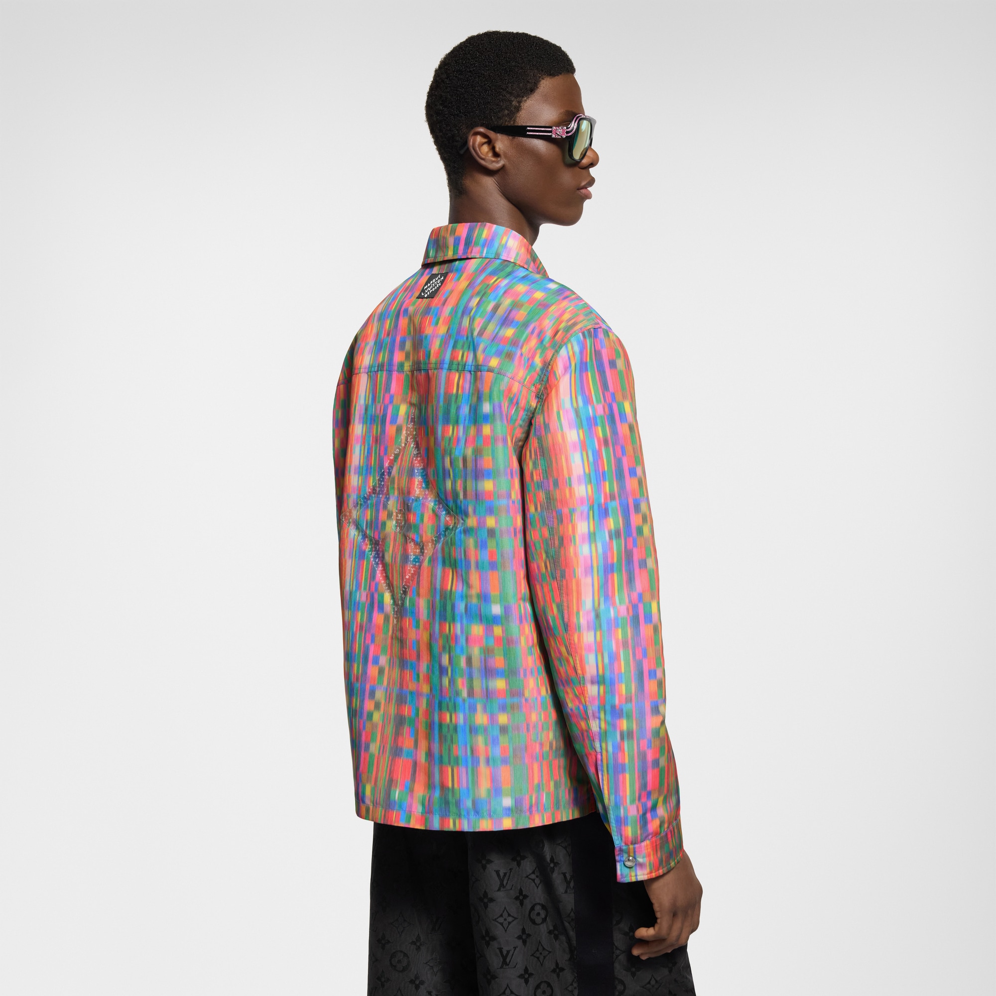 Trompe L’Oeil Printed Overshirt   in Men
