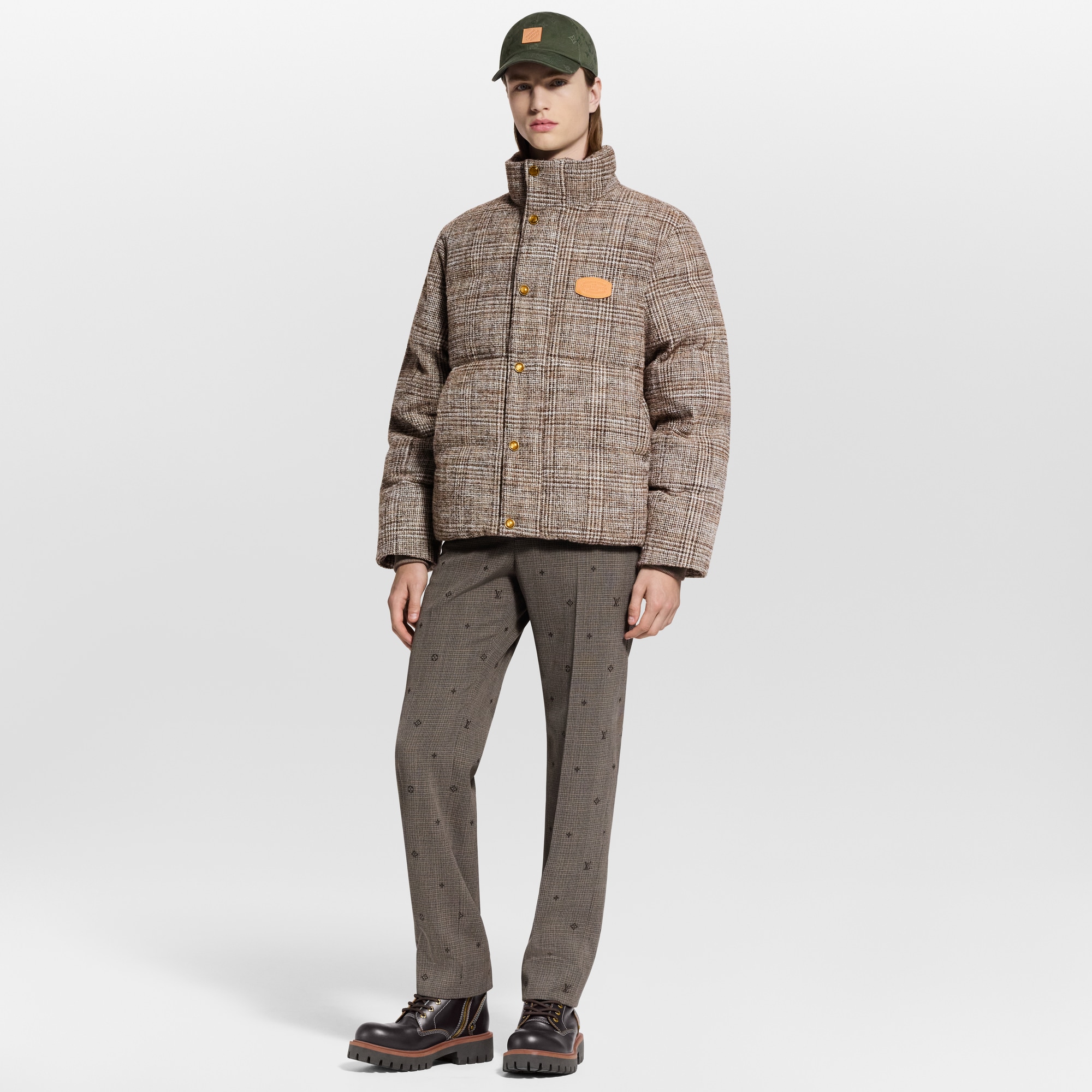 Tweed Down Blouson  in Men