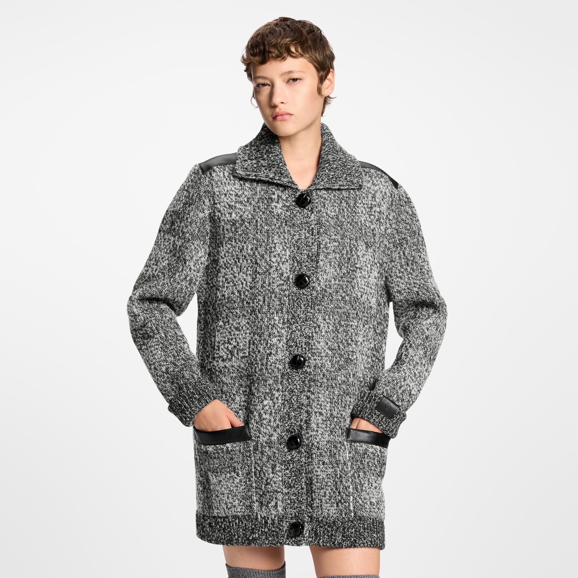 Tweed Knit Cardigan  in Women