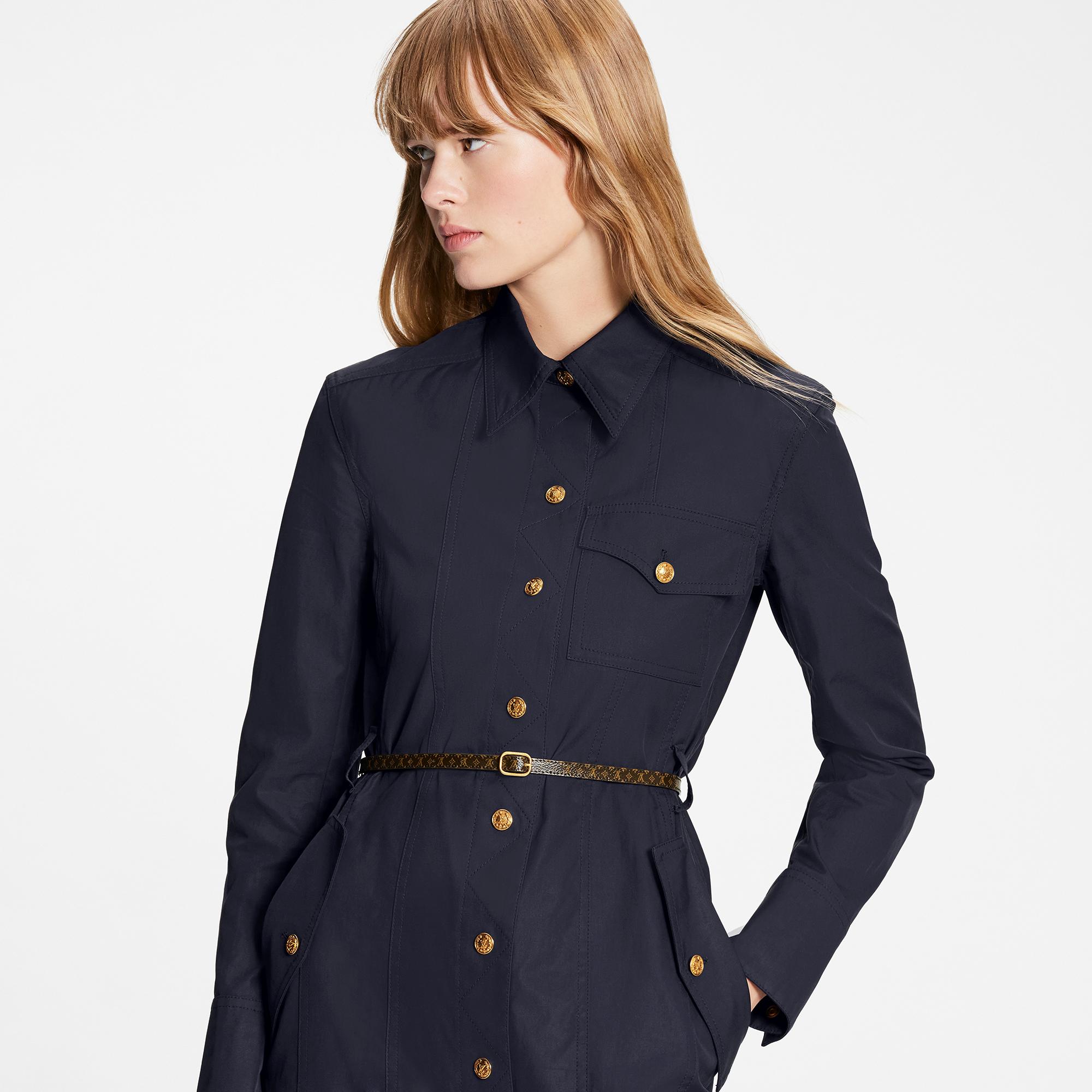 Uniform Detail Shirt Dress - Ready to 