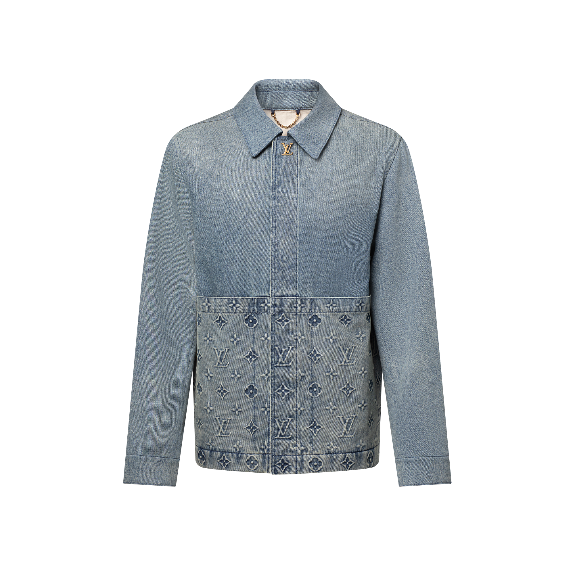 Upcycled Denim Canvas Jacket  in Men