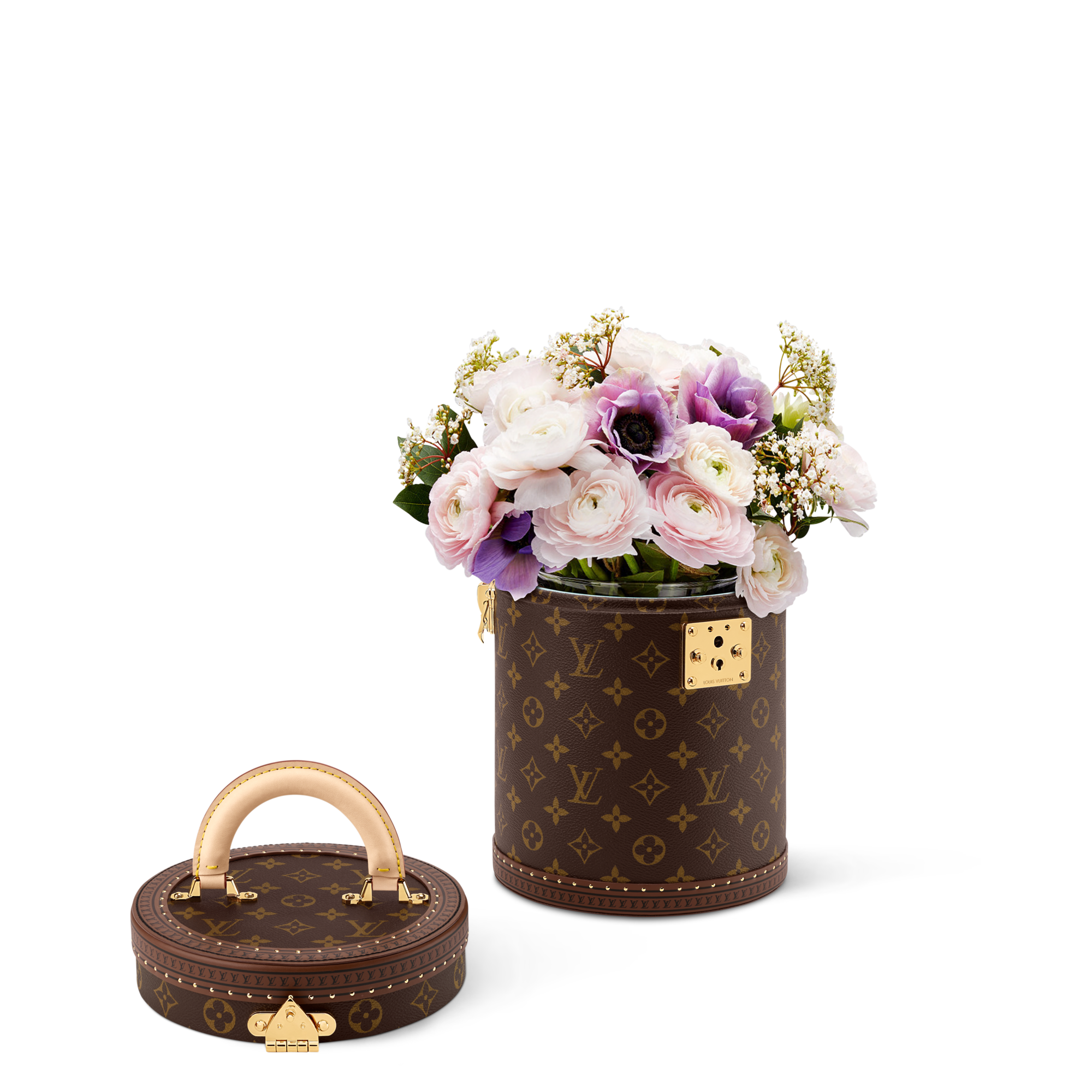 Vase Cannes Monogram Canvas in Trunks, Travel and Home